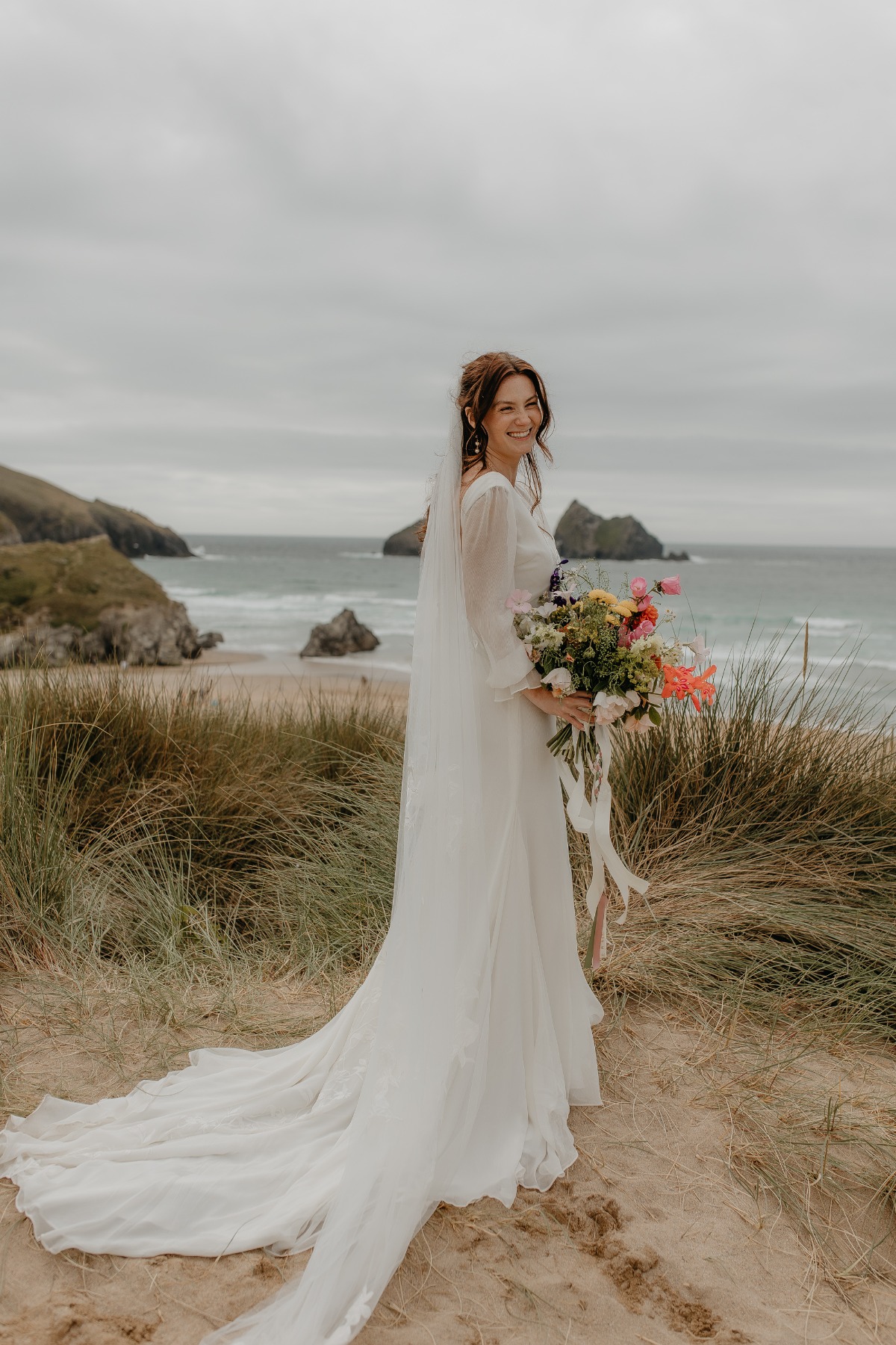 beach bridal portrait ideas