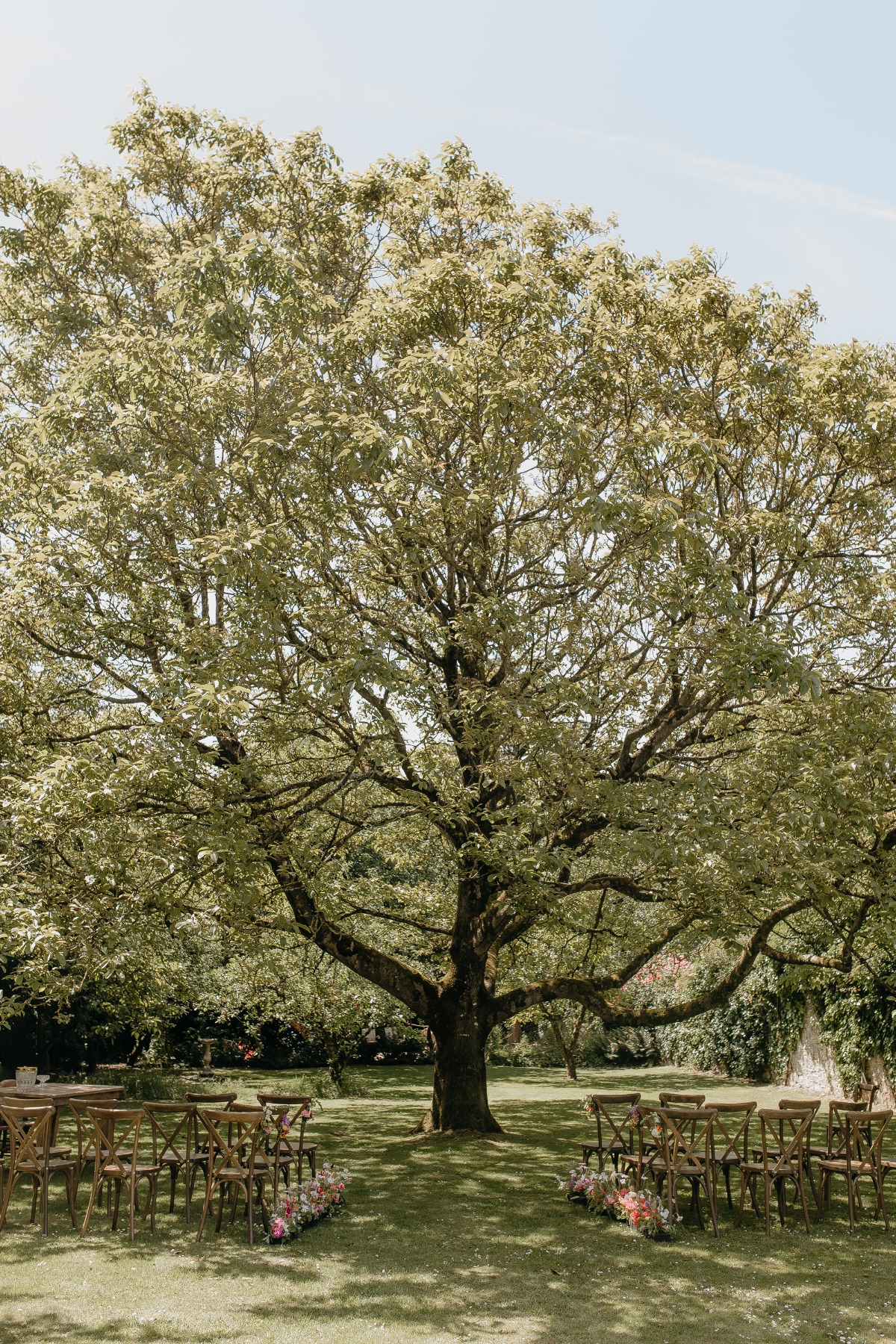 english garden wedding ceremony