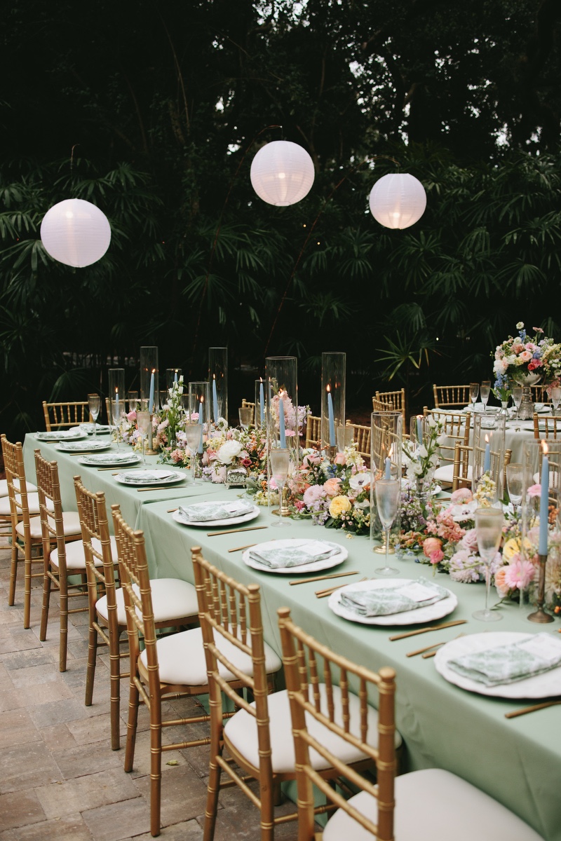 mint table cloths
