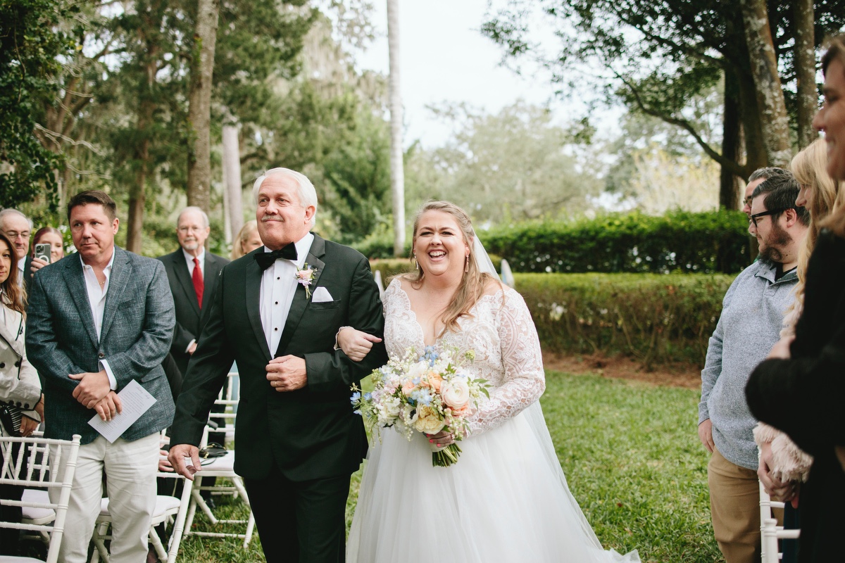 backyard wedding ceremony