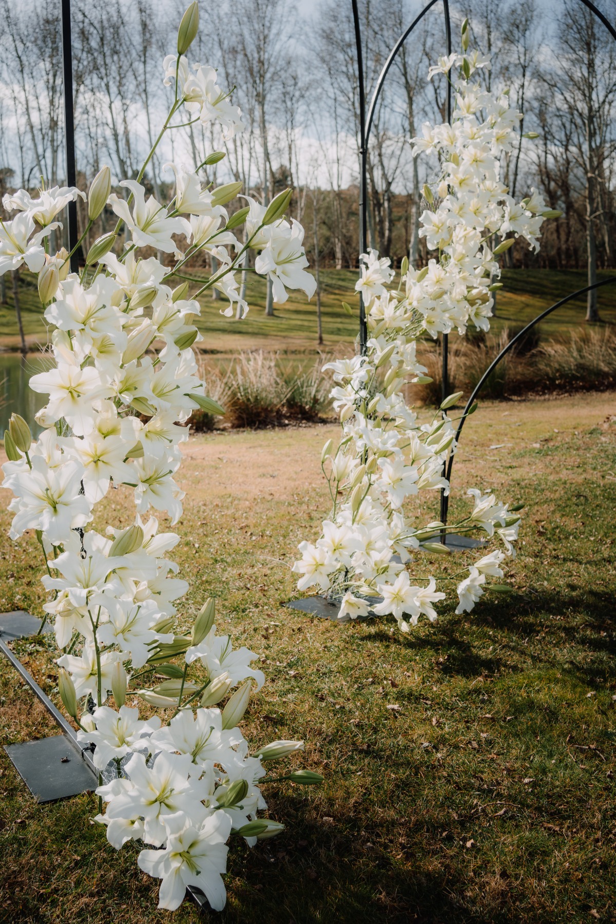 lily floral arch