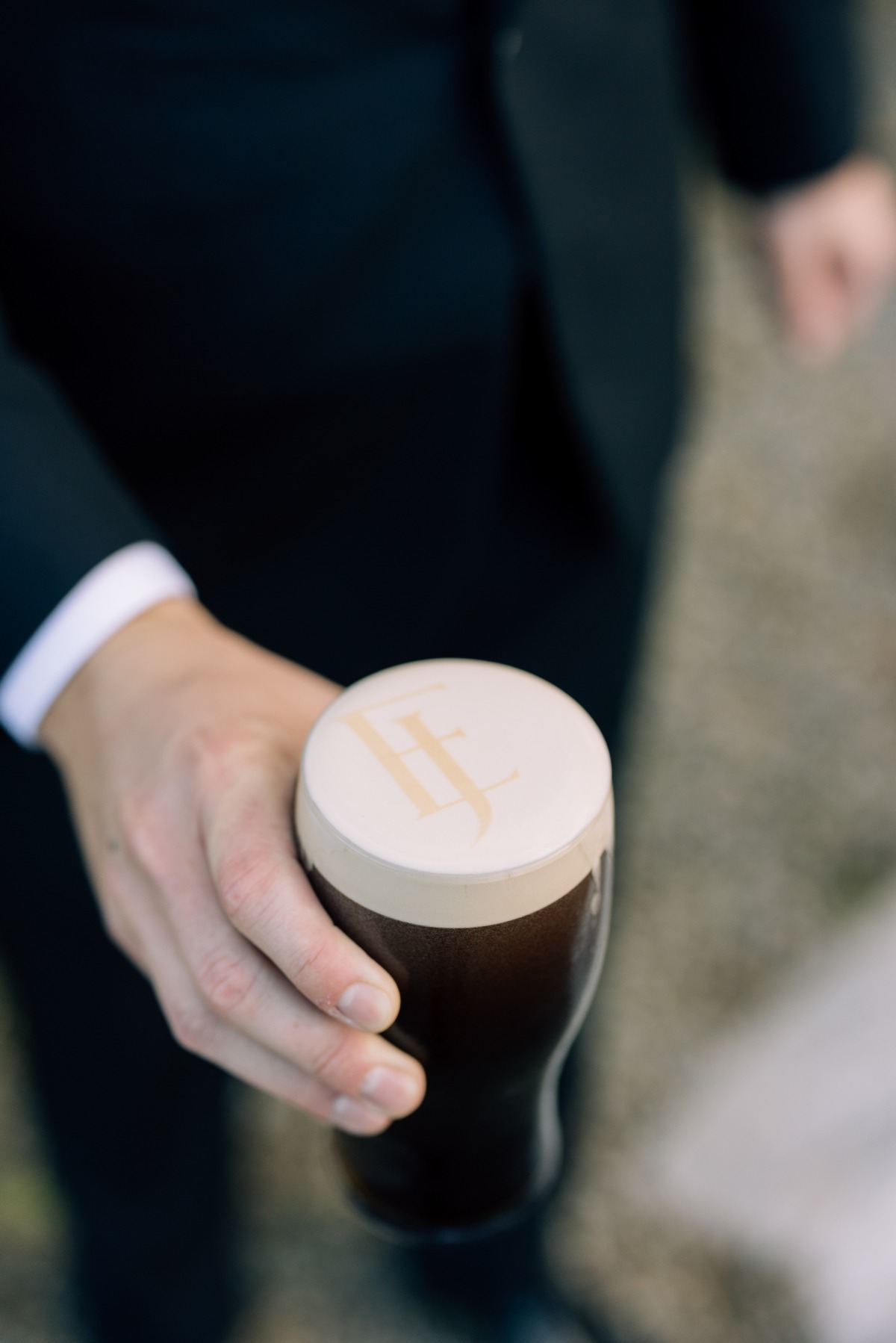 custom beer monogram for wedding 