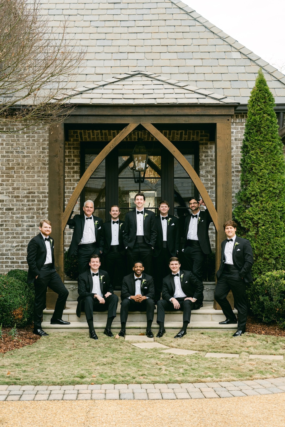 black tie groomsmen