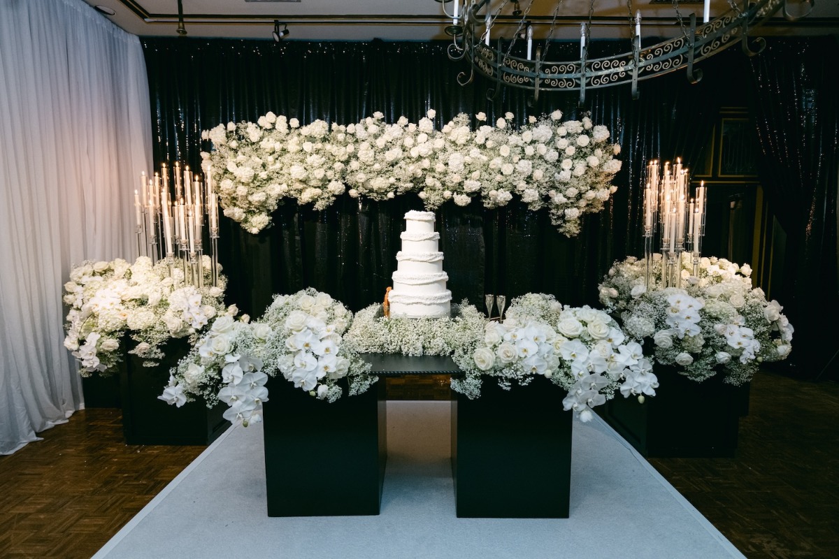 luxury wedding cake table ideas