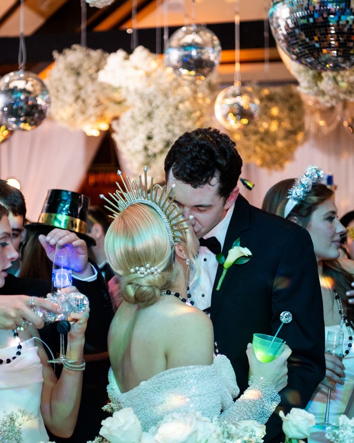 stylish NYE wedding