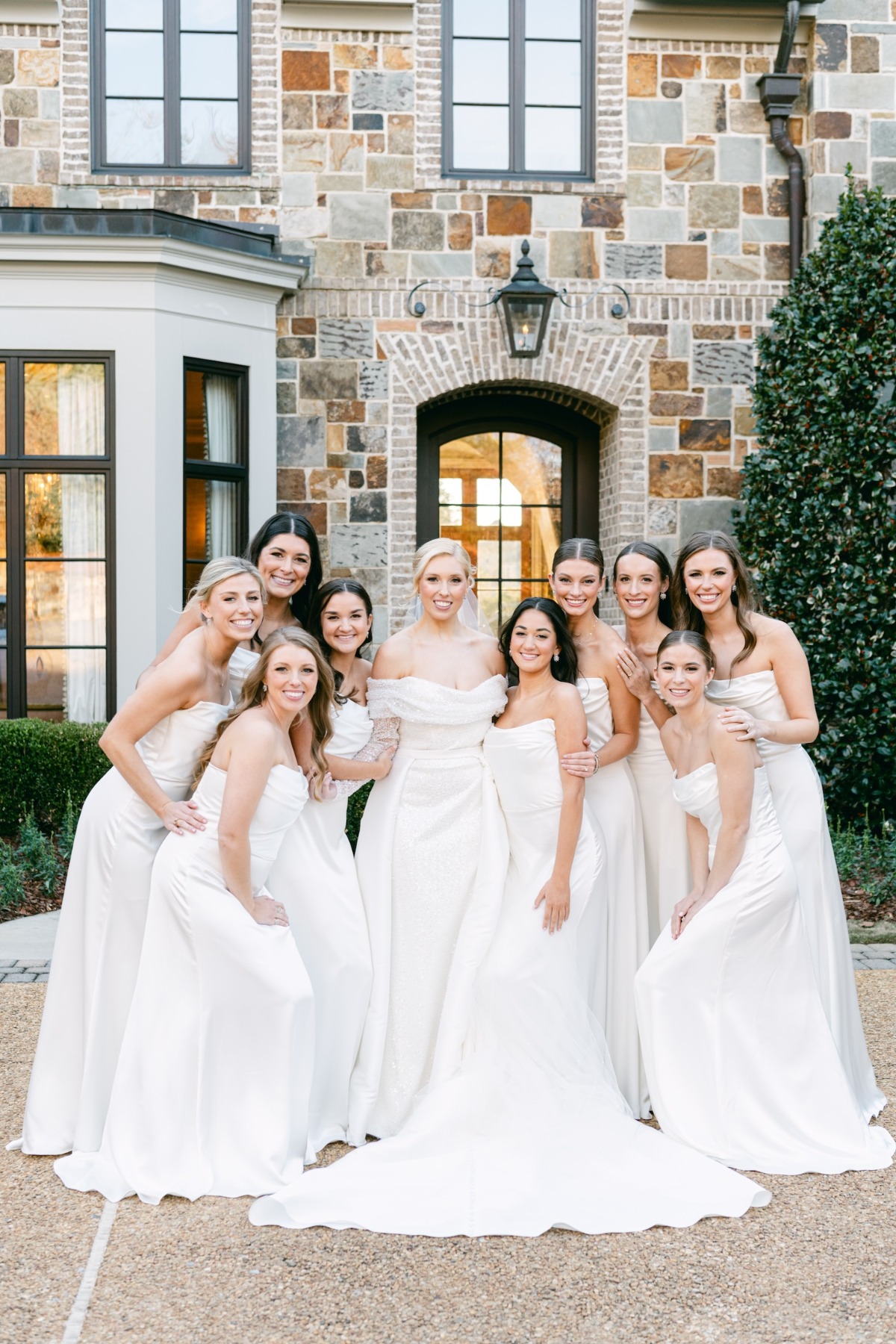 ivory bridesmaid dresses