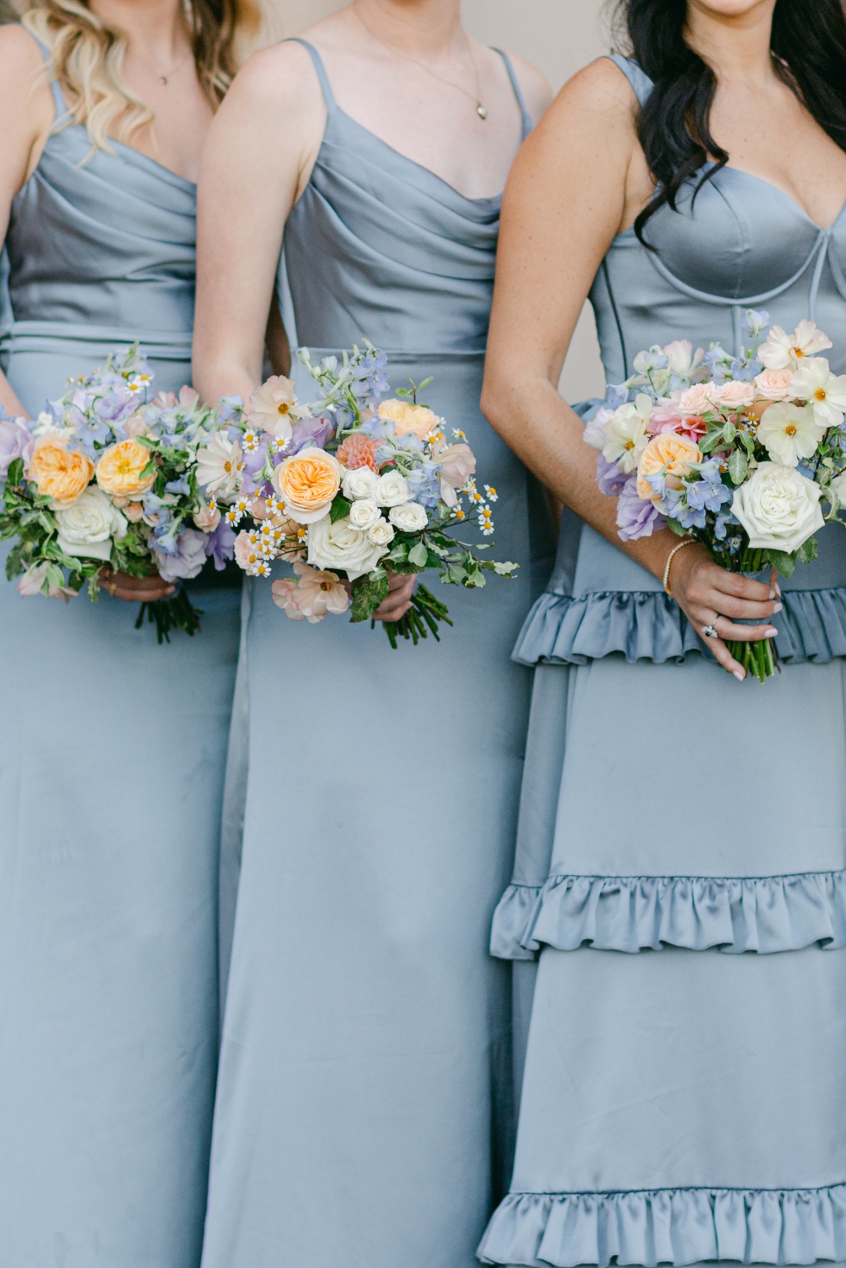 slate blue bridesmaid dresses