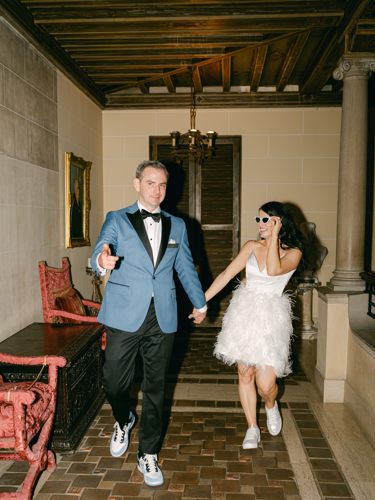 blue tuxedo for groom