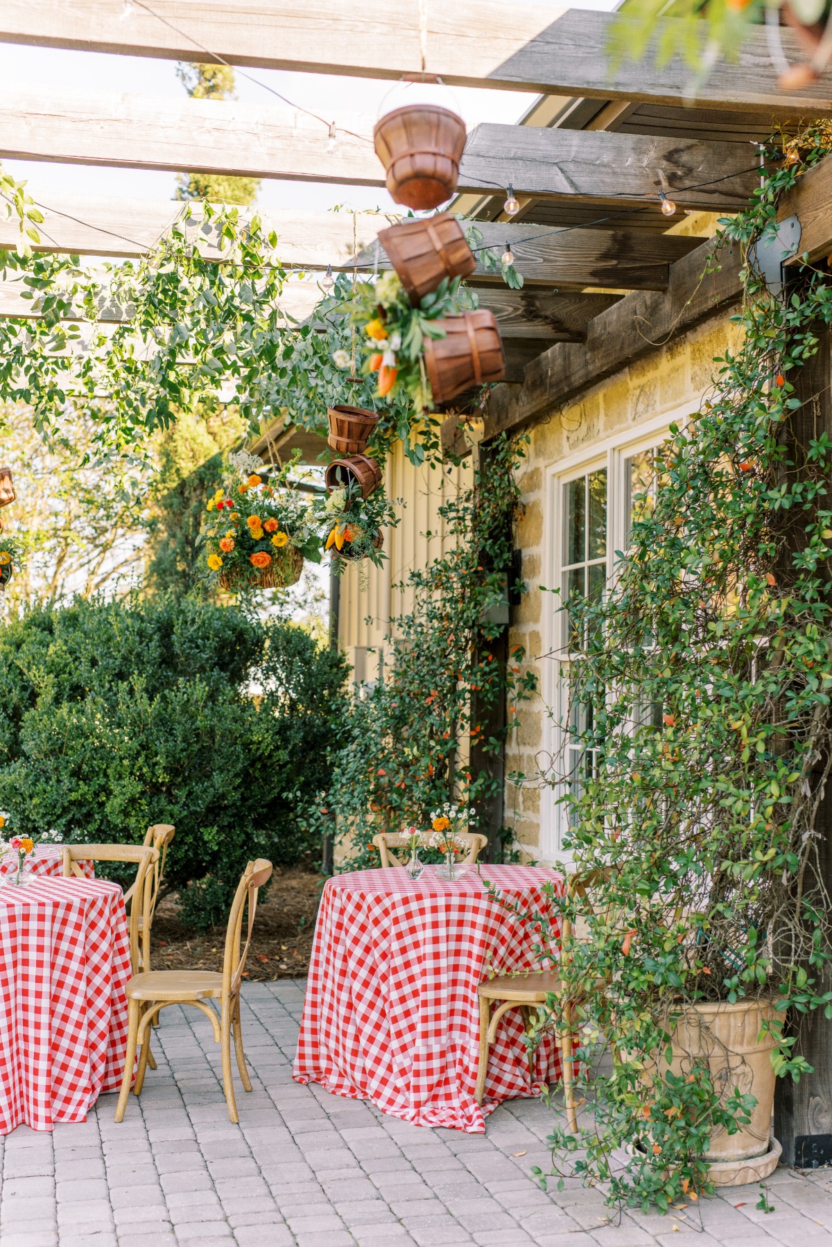 hanging rattan baskets