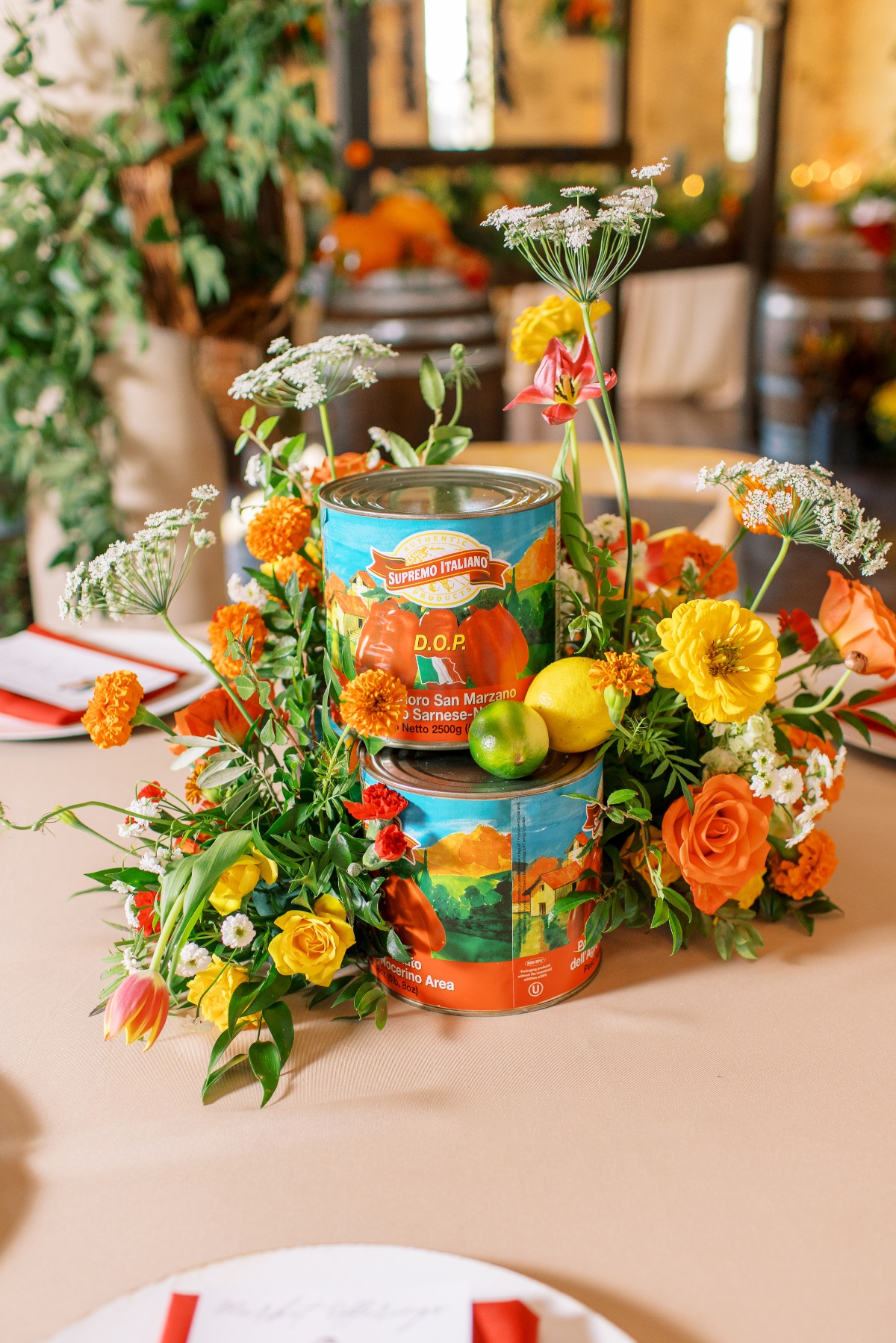 unique vegetable centerpieces
