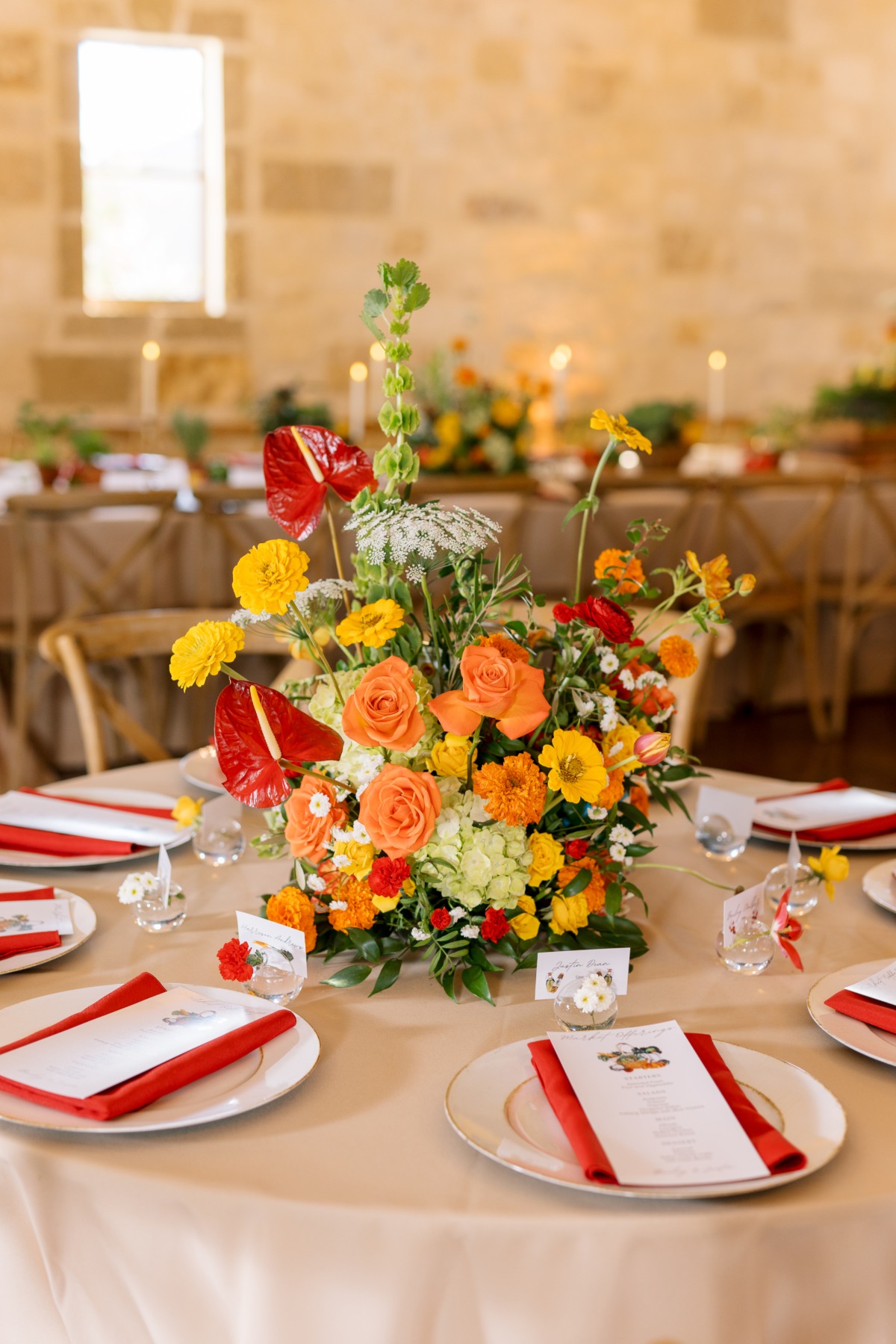 Italian market-inspired centerpieces