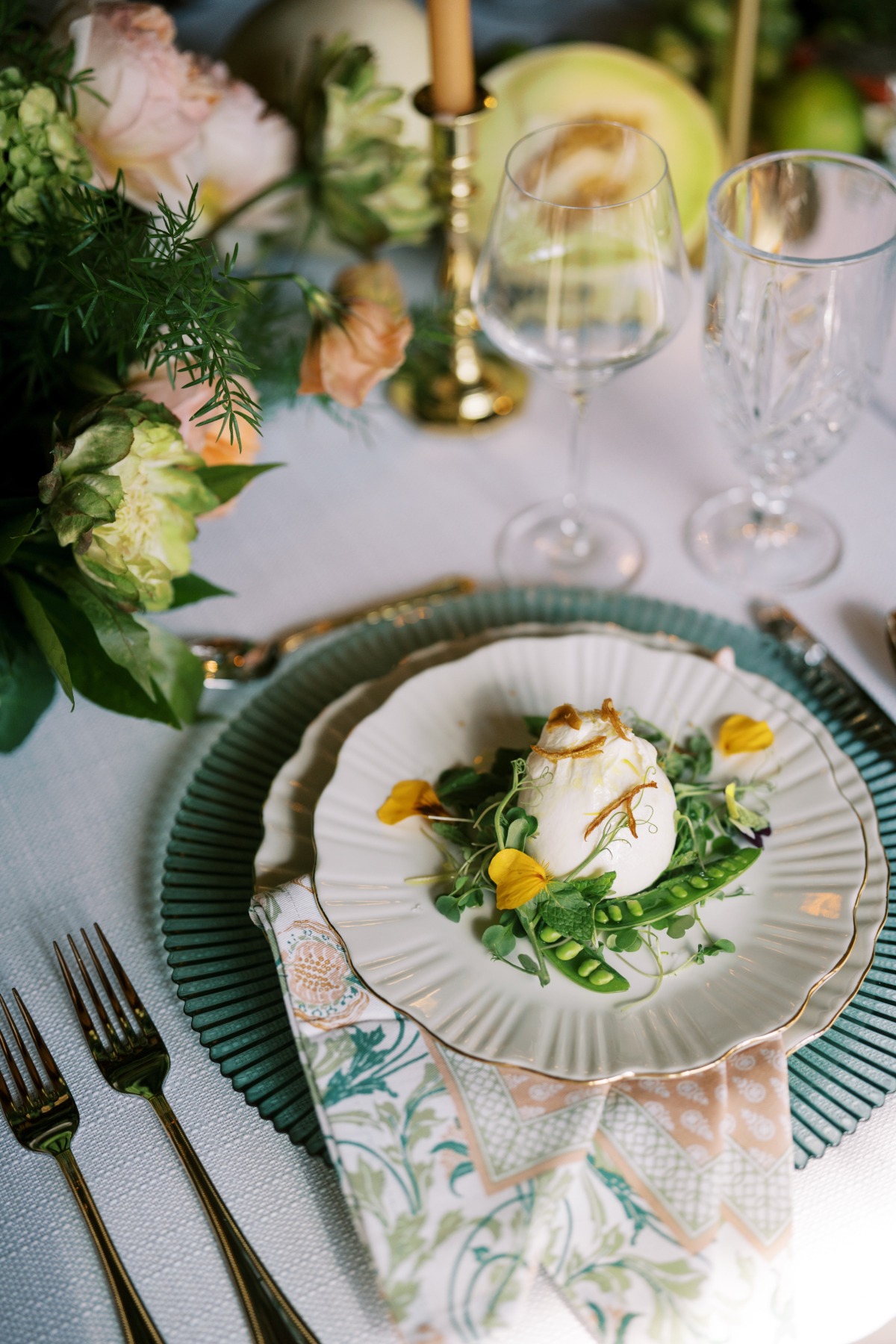 artful wedding food