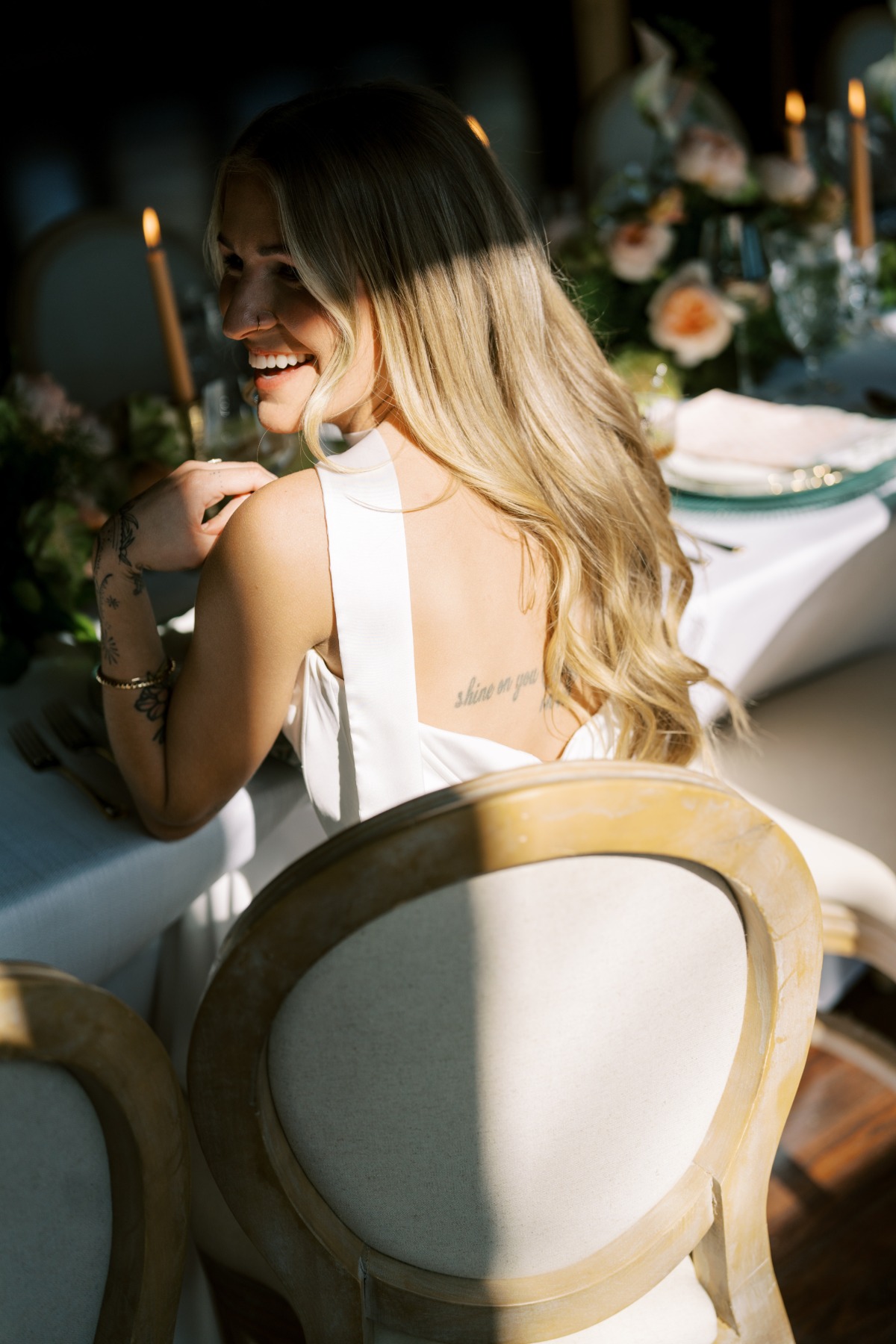 scarf wedding dress ideas