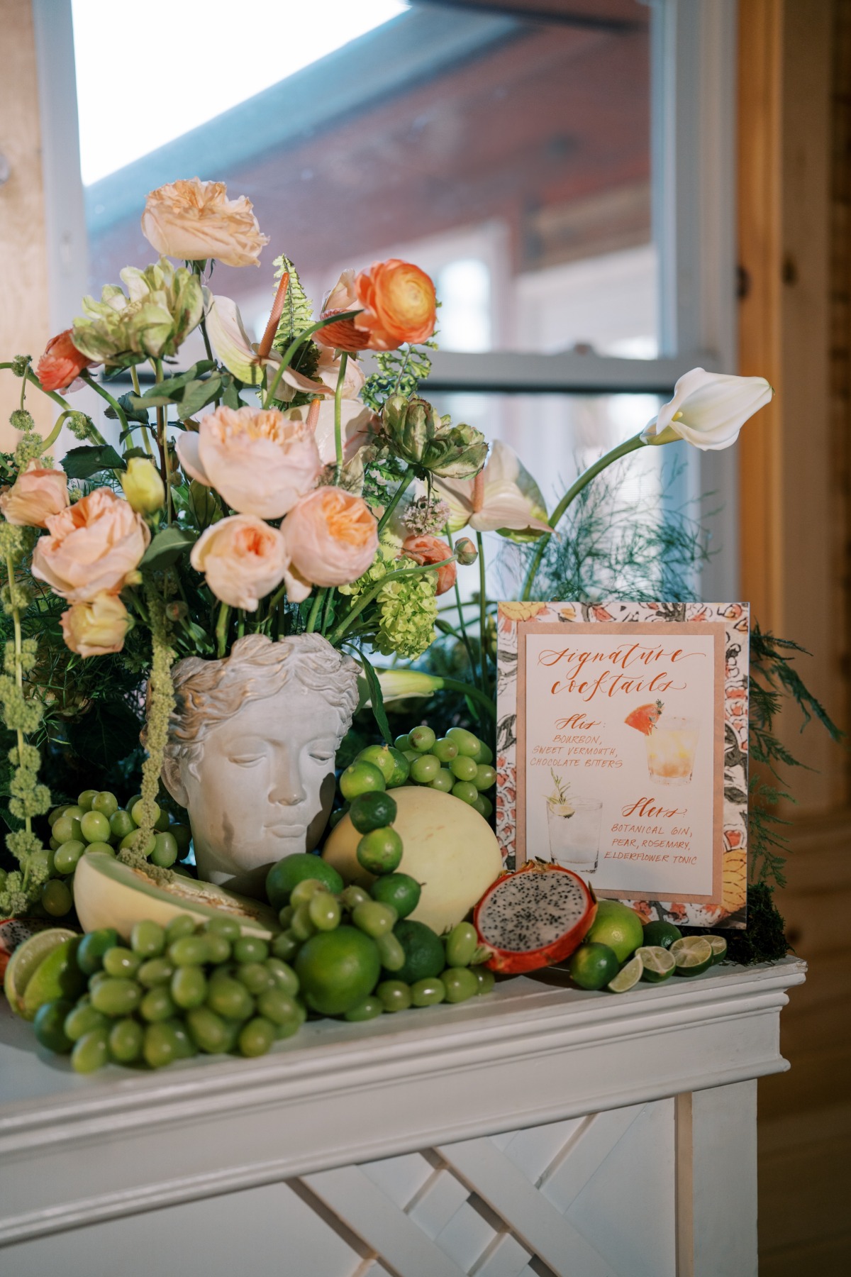 fruit wedding floral centerpieces