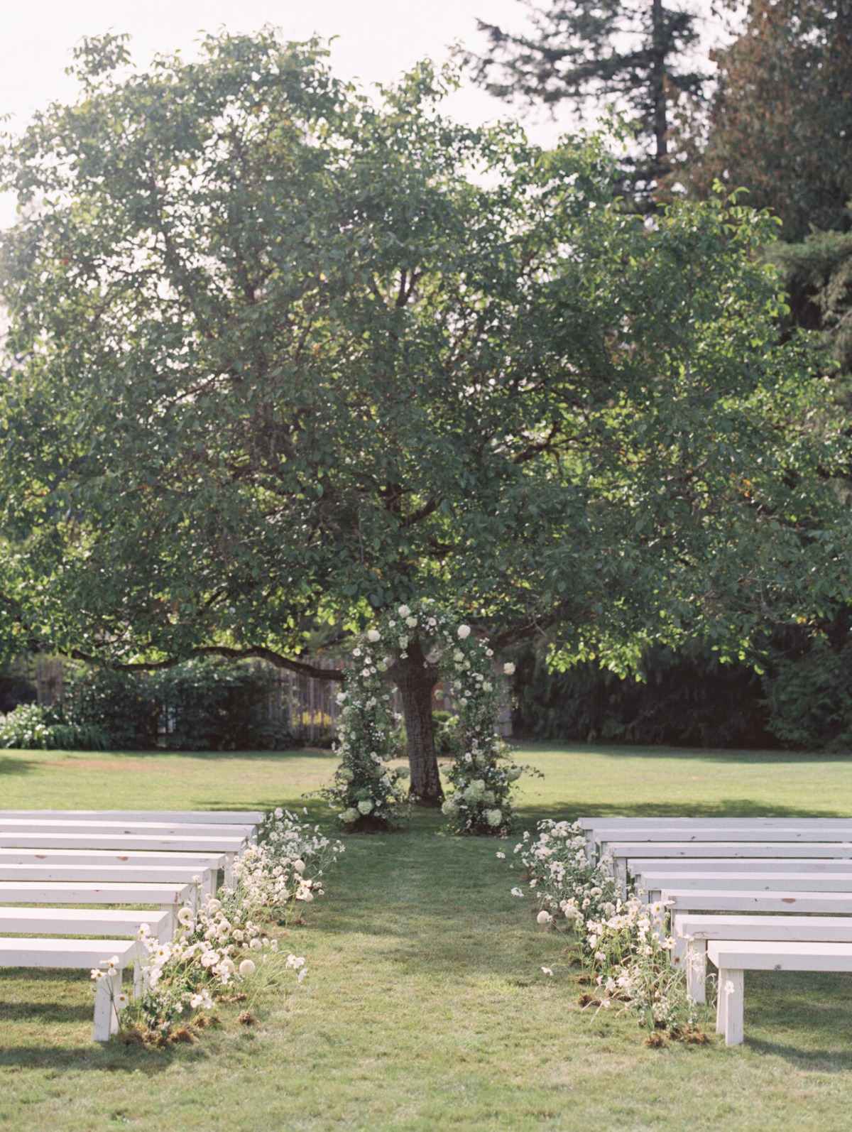 wildflower and greenery floral arch