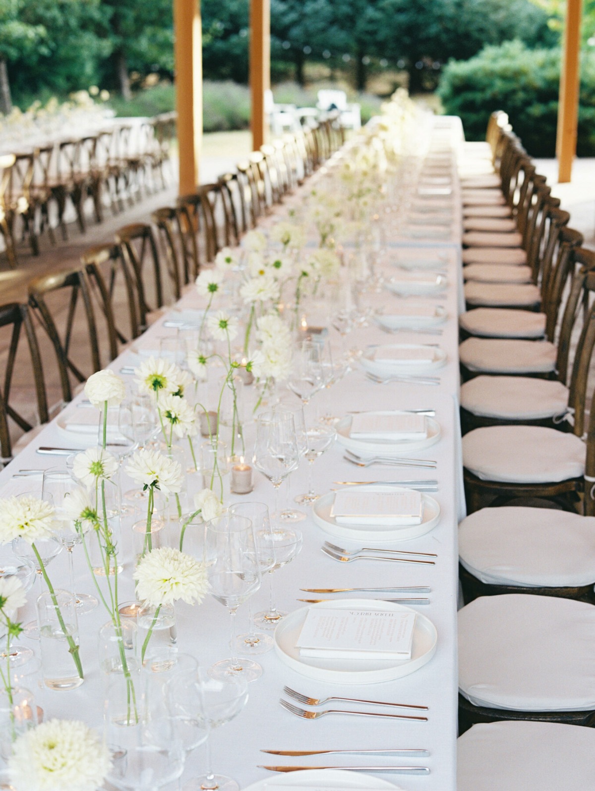 banquet table reception ideas