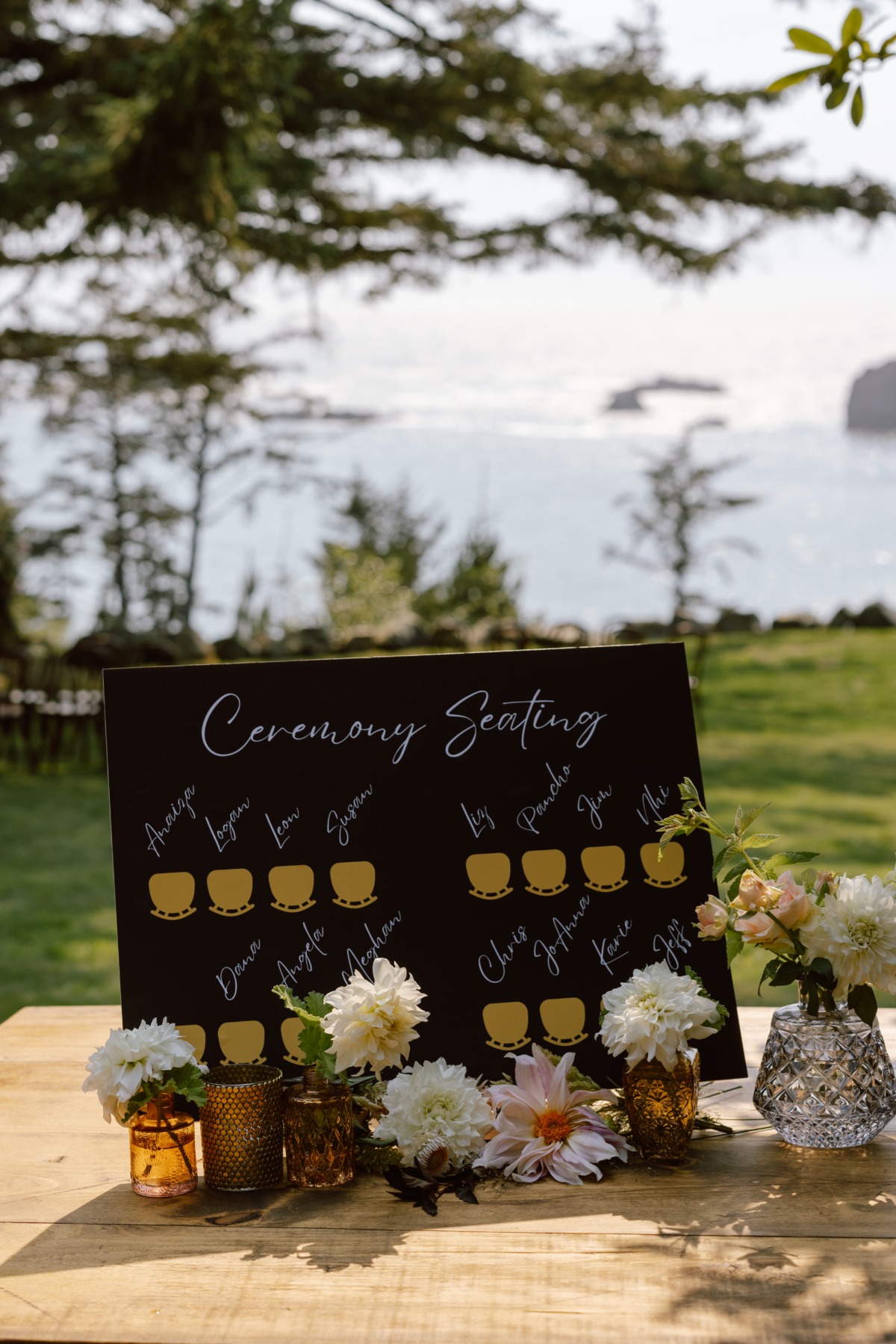 wedding ceremony seating chart