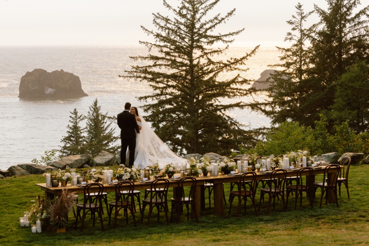 long banquet table wedding reception
