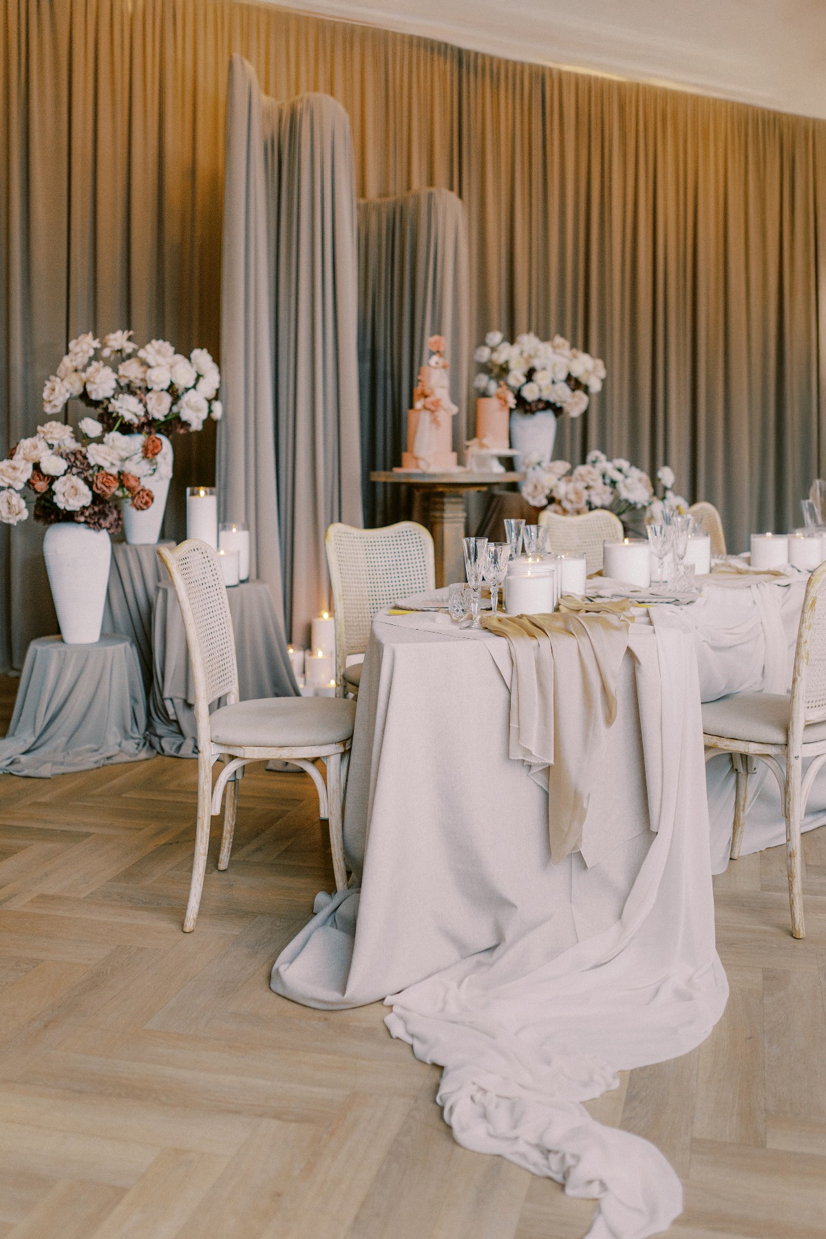 unique ways to elegantly drape a reception venue
