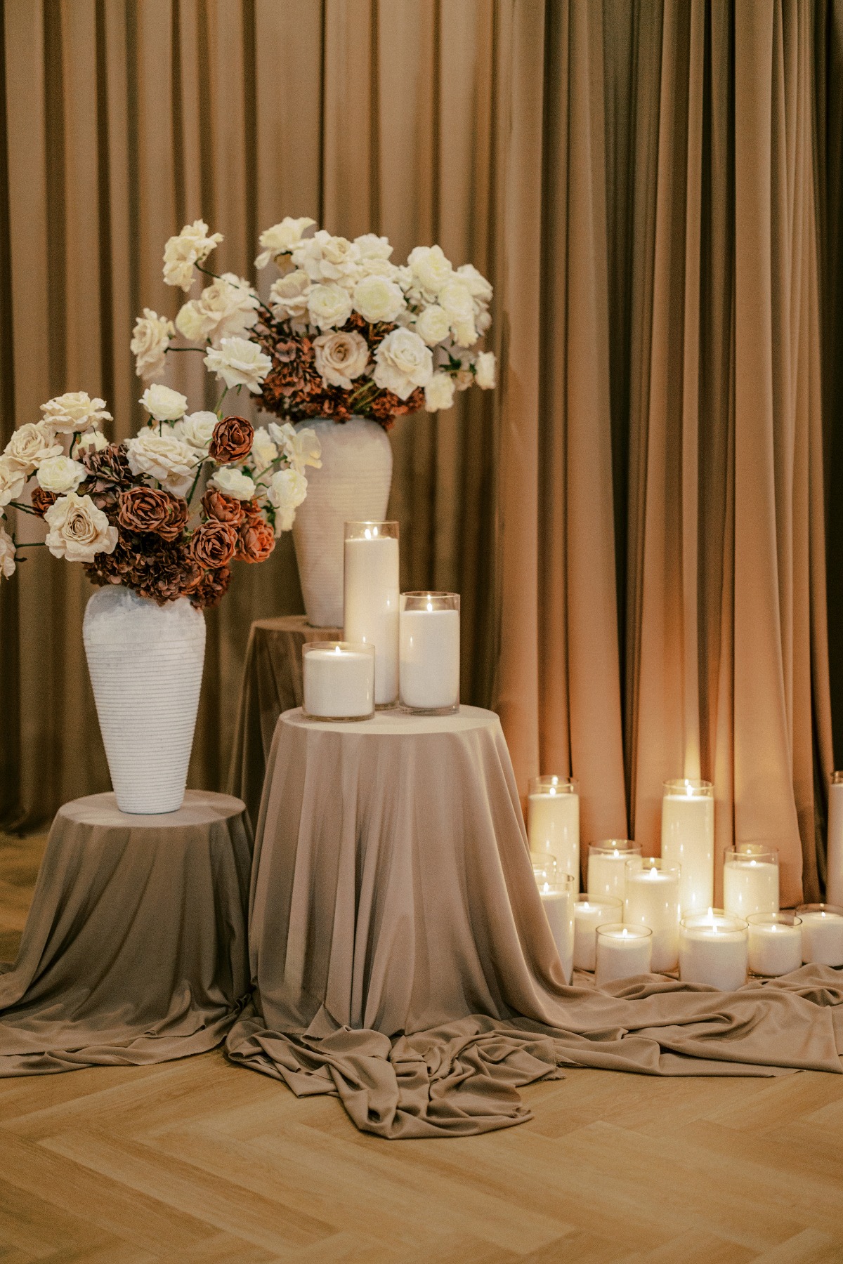ombre rose floral arrangements