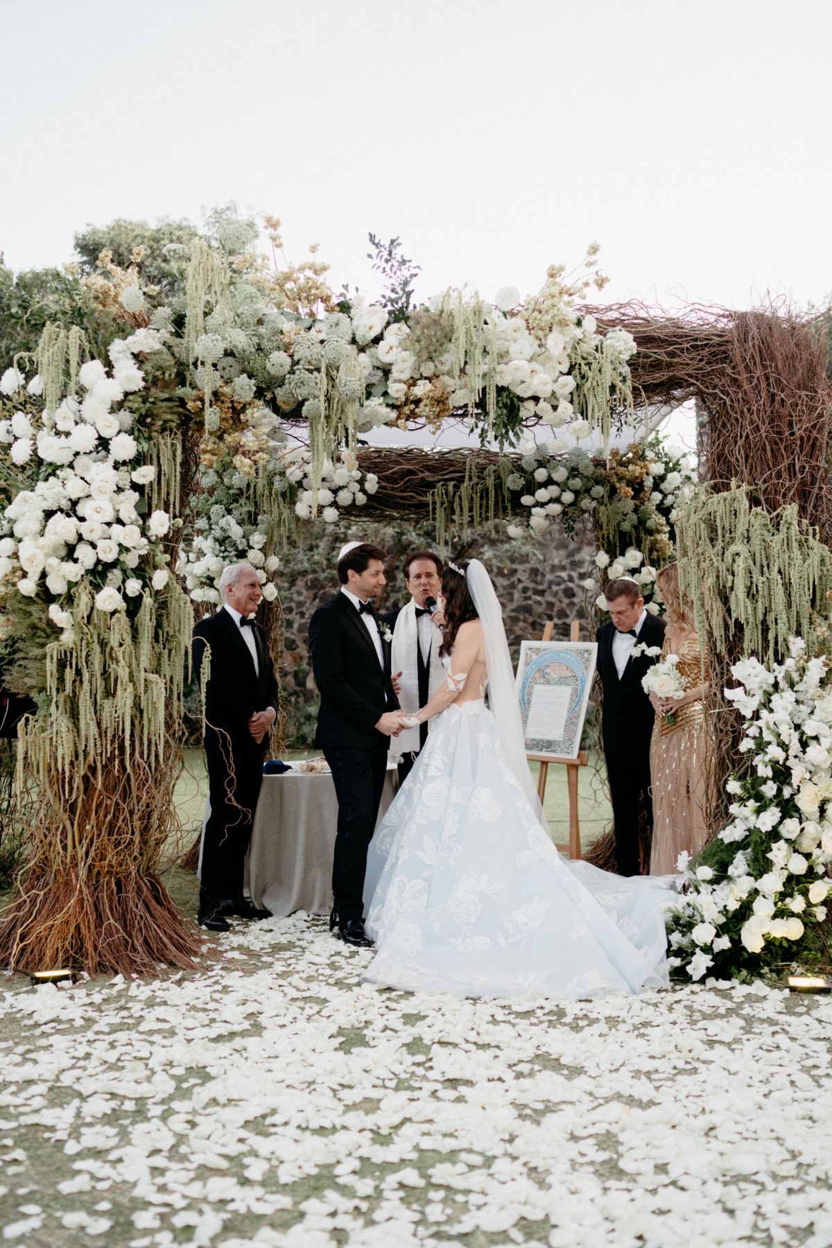 forest-inspired chuppah
