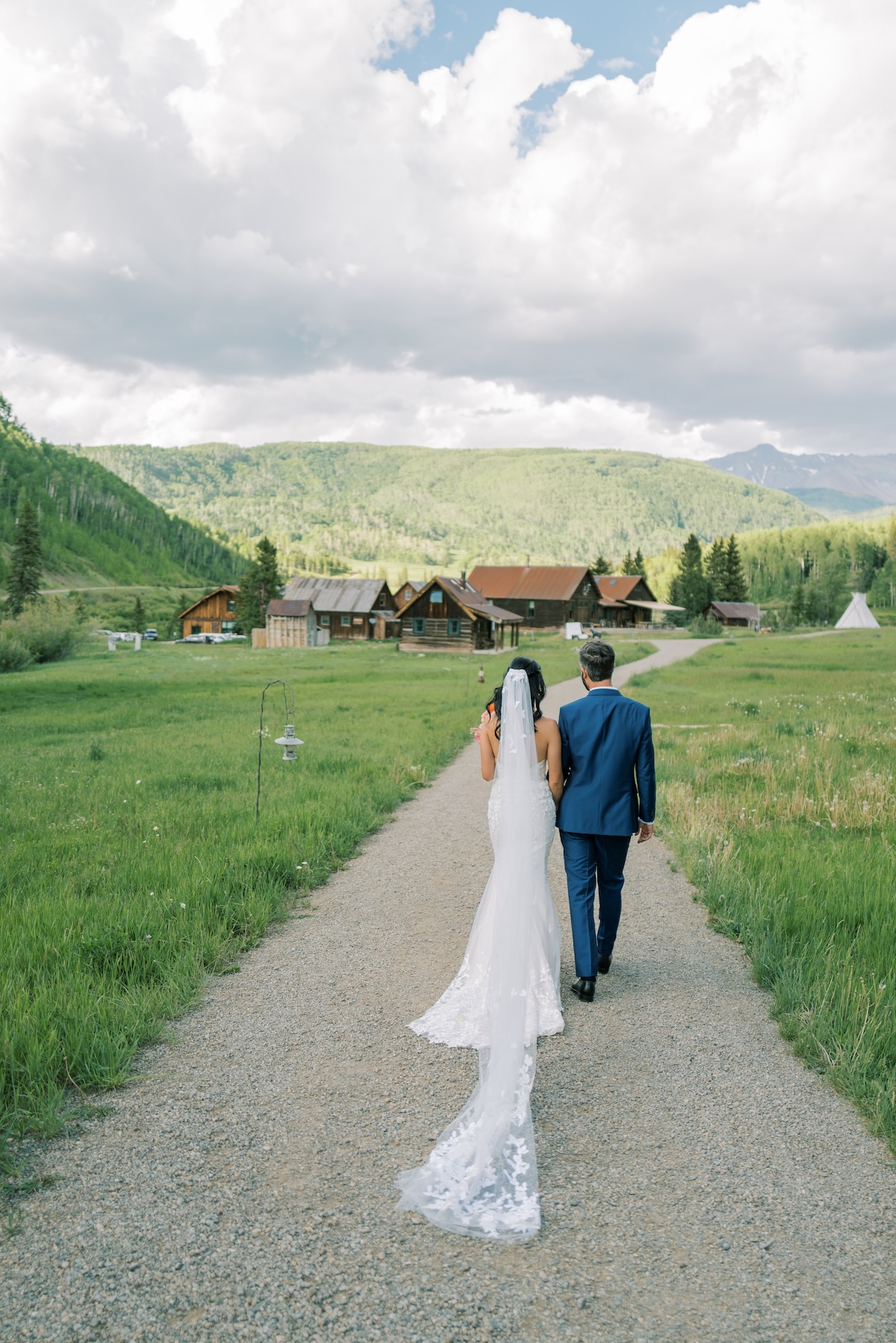 gorgeous camping wedding venue