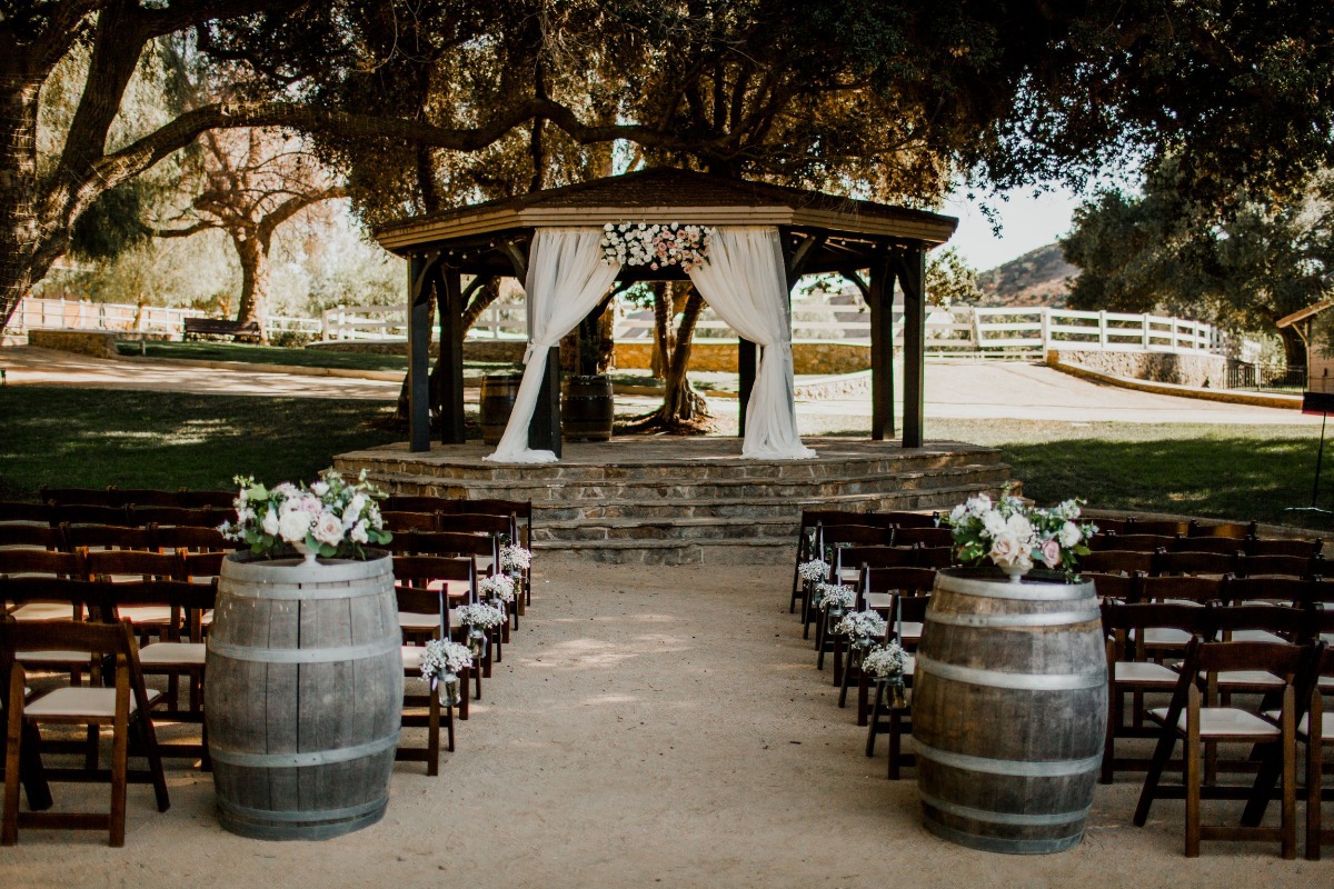 Vineyard Wedding Aisle