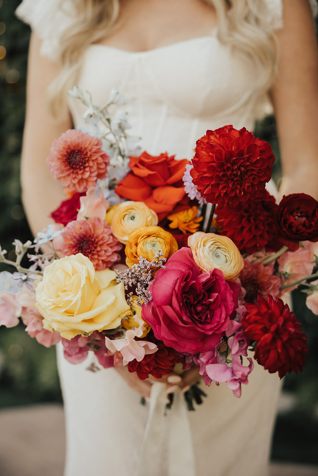 colorful wedding bouquet ideas