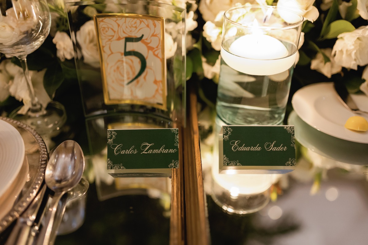 floral table numbers