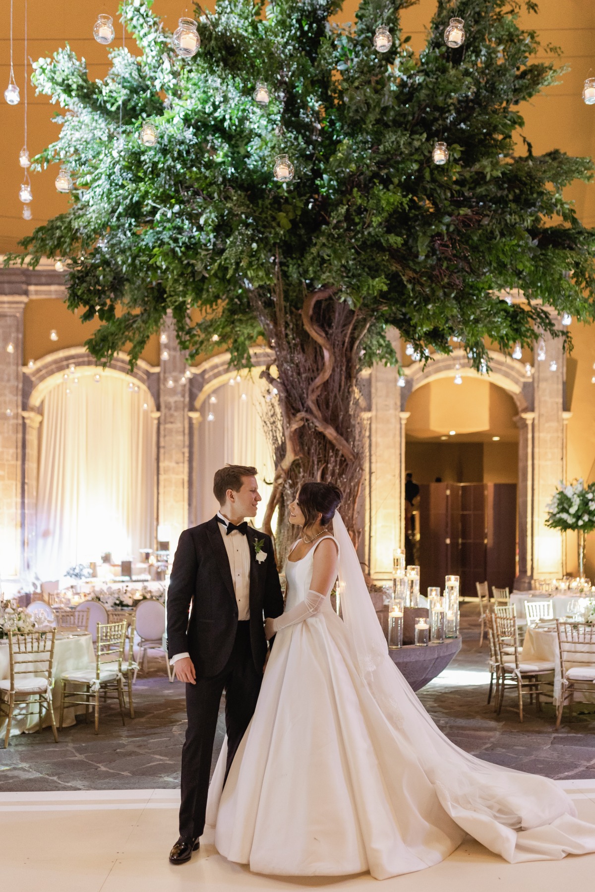 courtyard Mexico City wedding reception