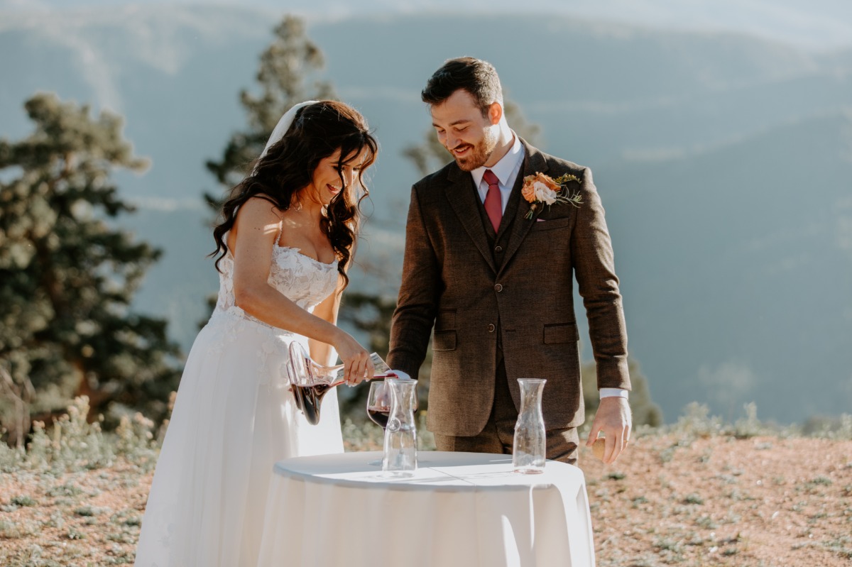 wine ceremony for wedding