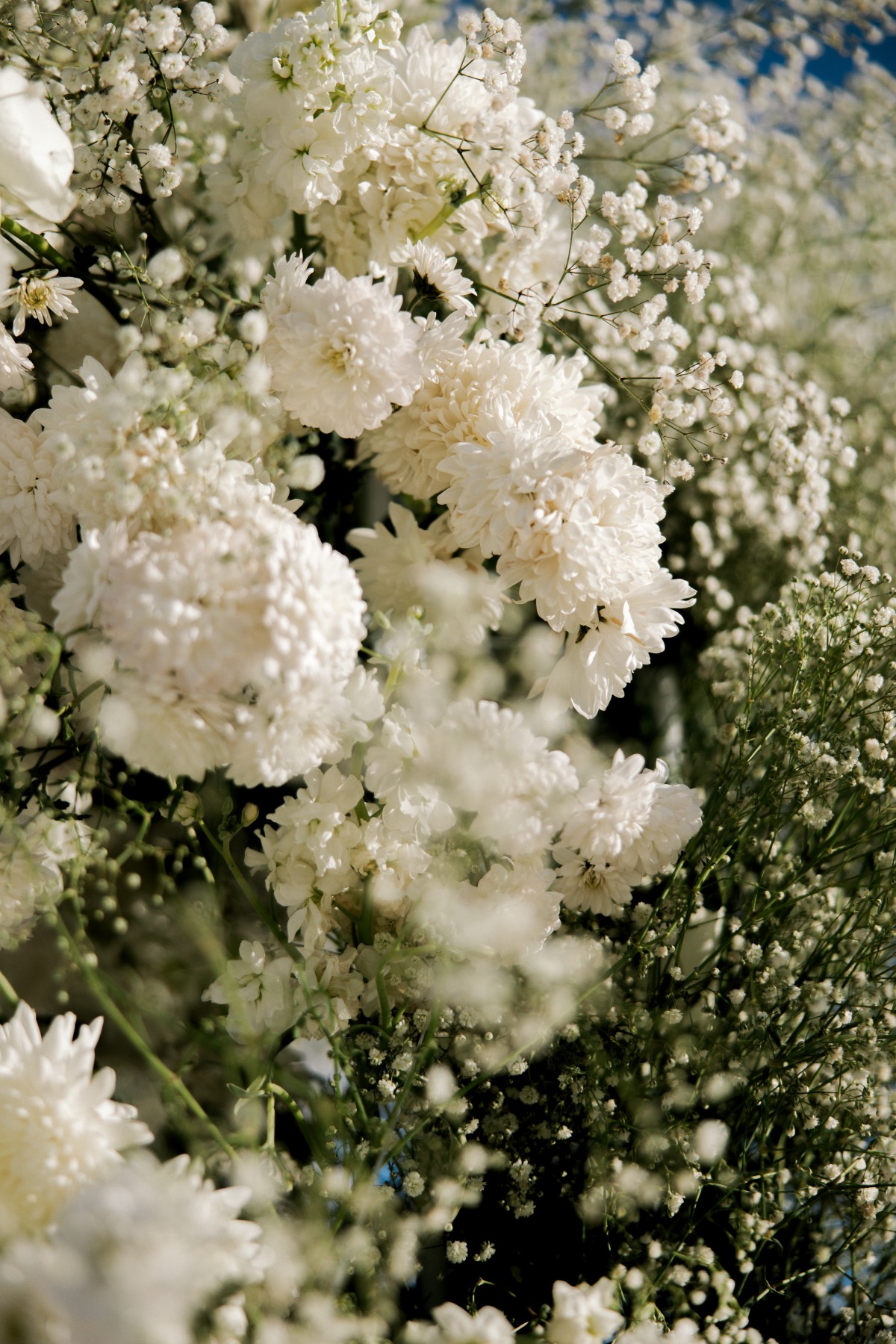 white wedding flowers