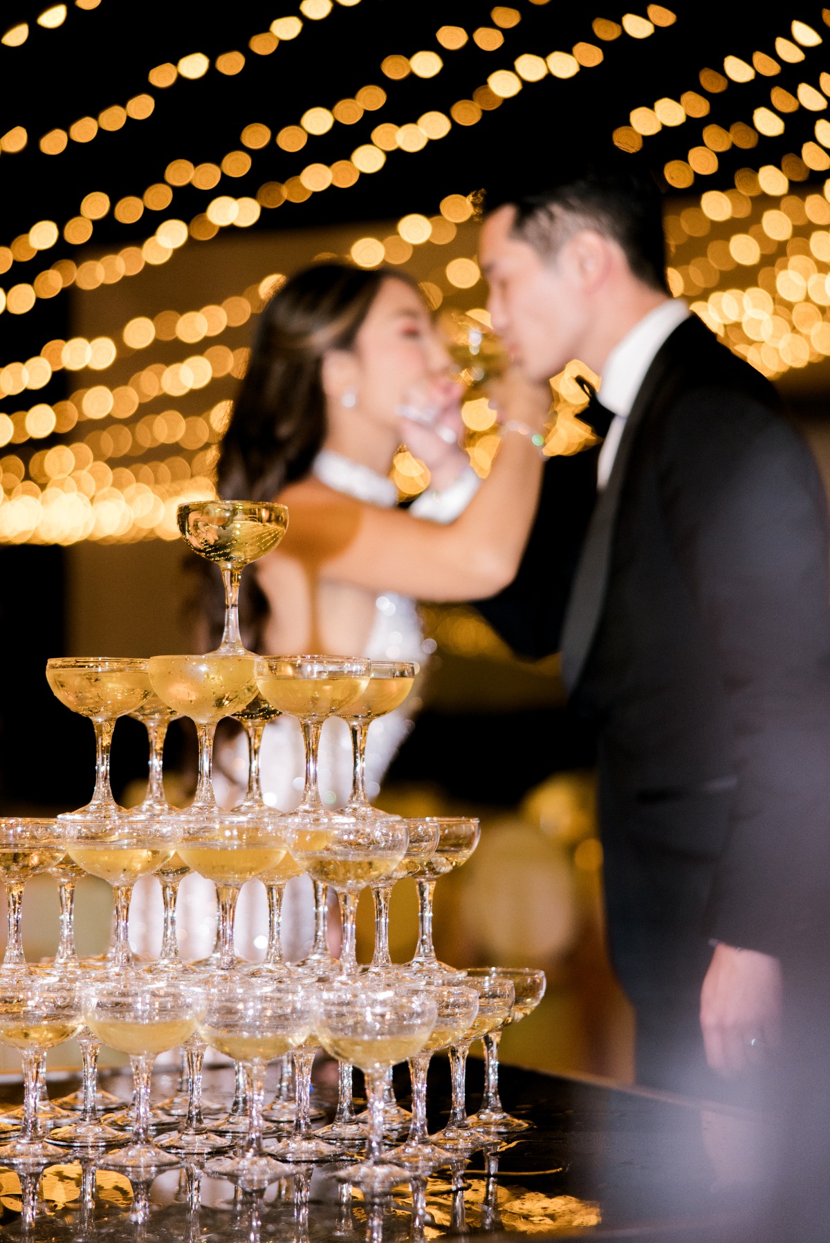 champagne tower photo ideas