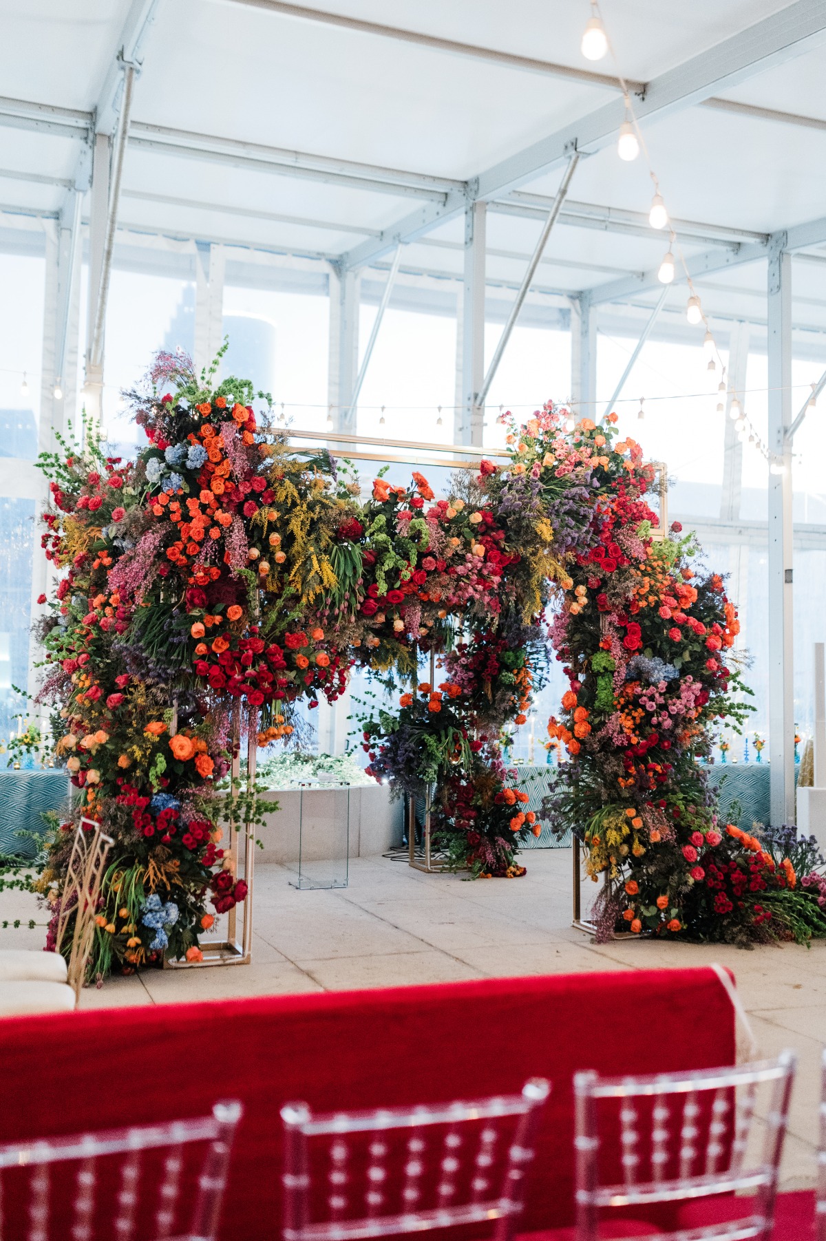 rainbow jewish wedding ideas