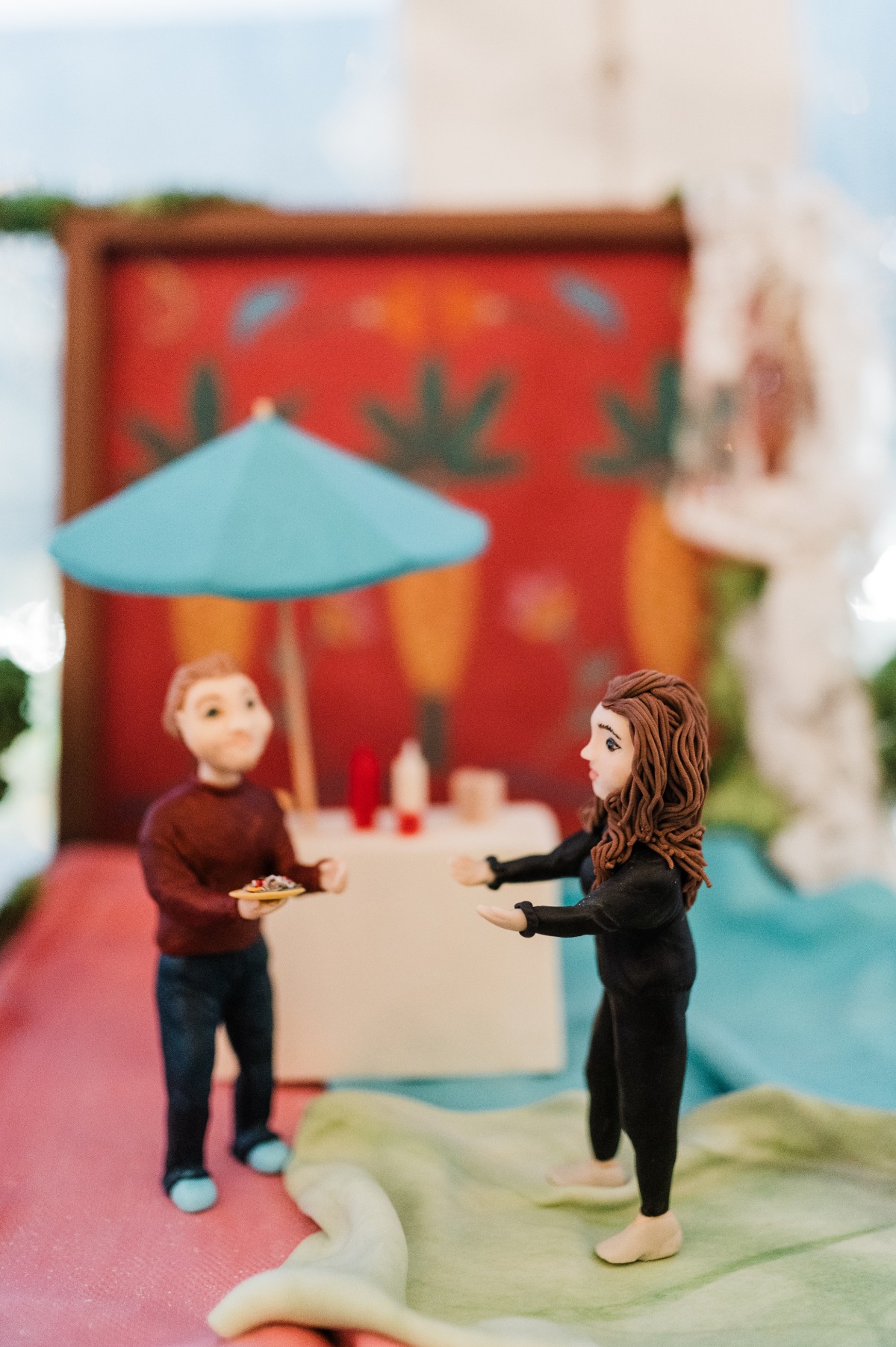 love story wedding cake