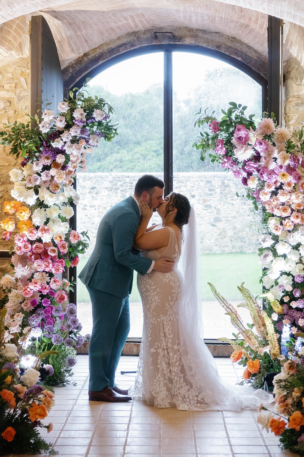 wine cellar wedding ceremony 