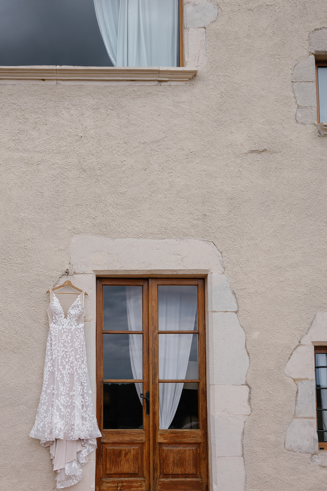 lace illusion neckline wedding dress