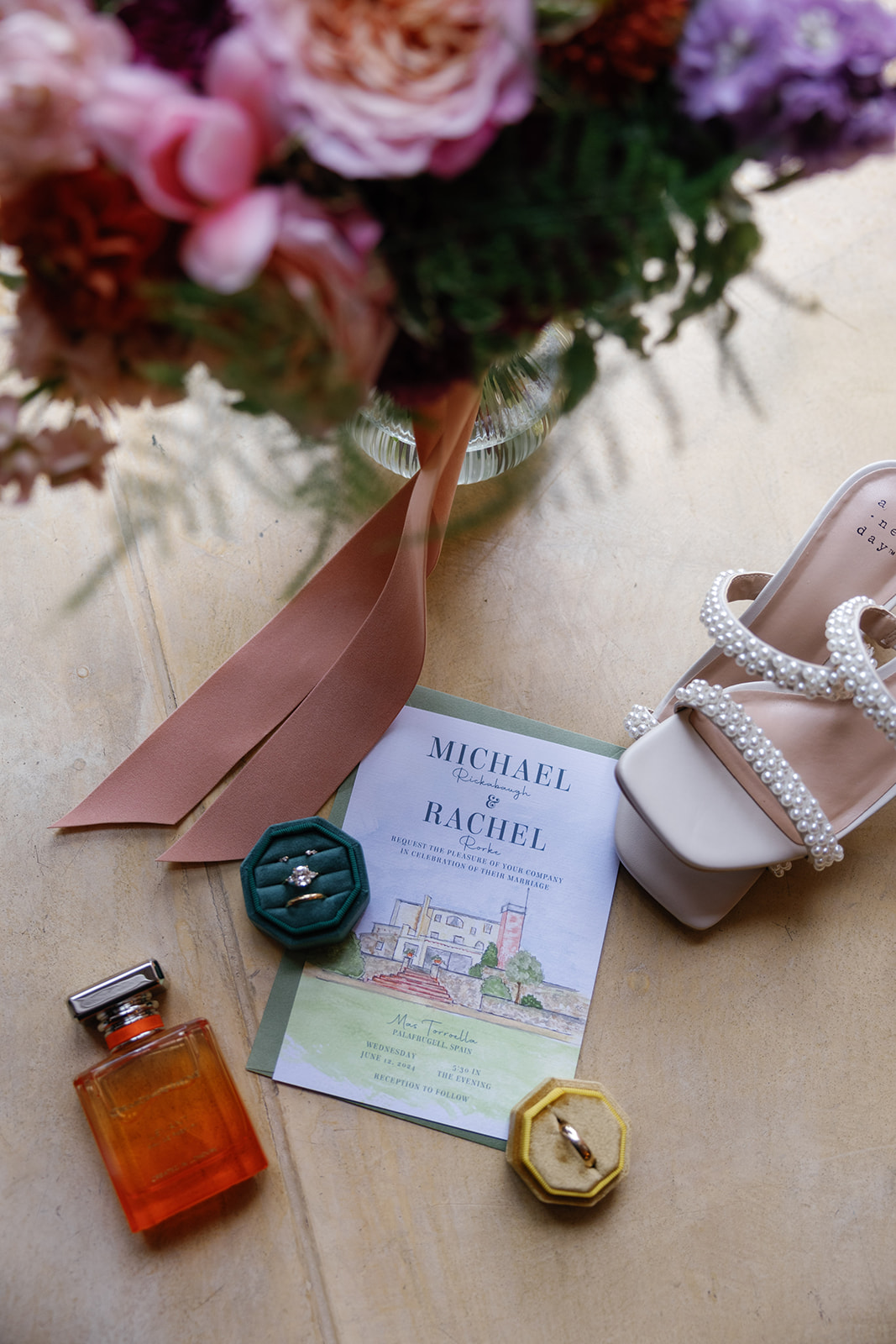 custom watercolor wedding invitations