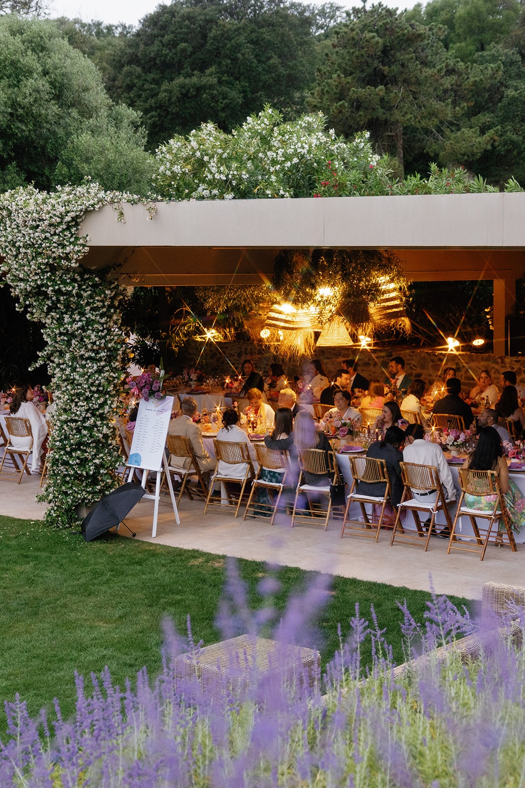 Spanish villa wedding reception
