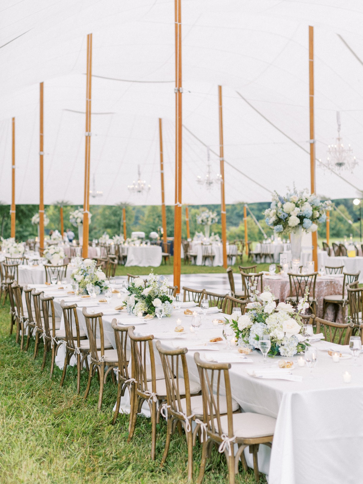 tented backyard wedding