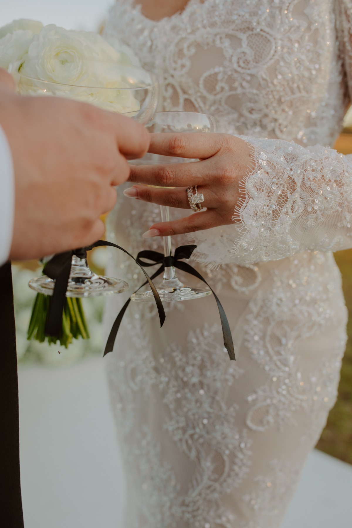 black bow wedding ideas