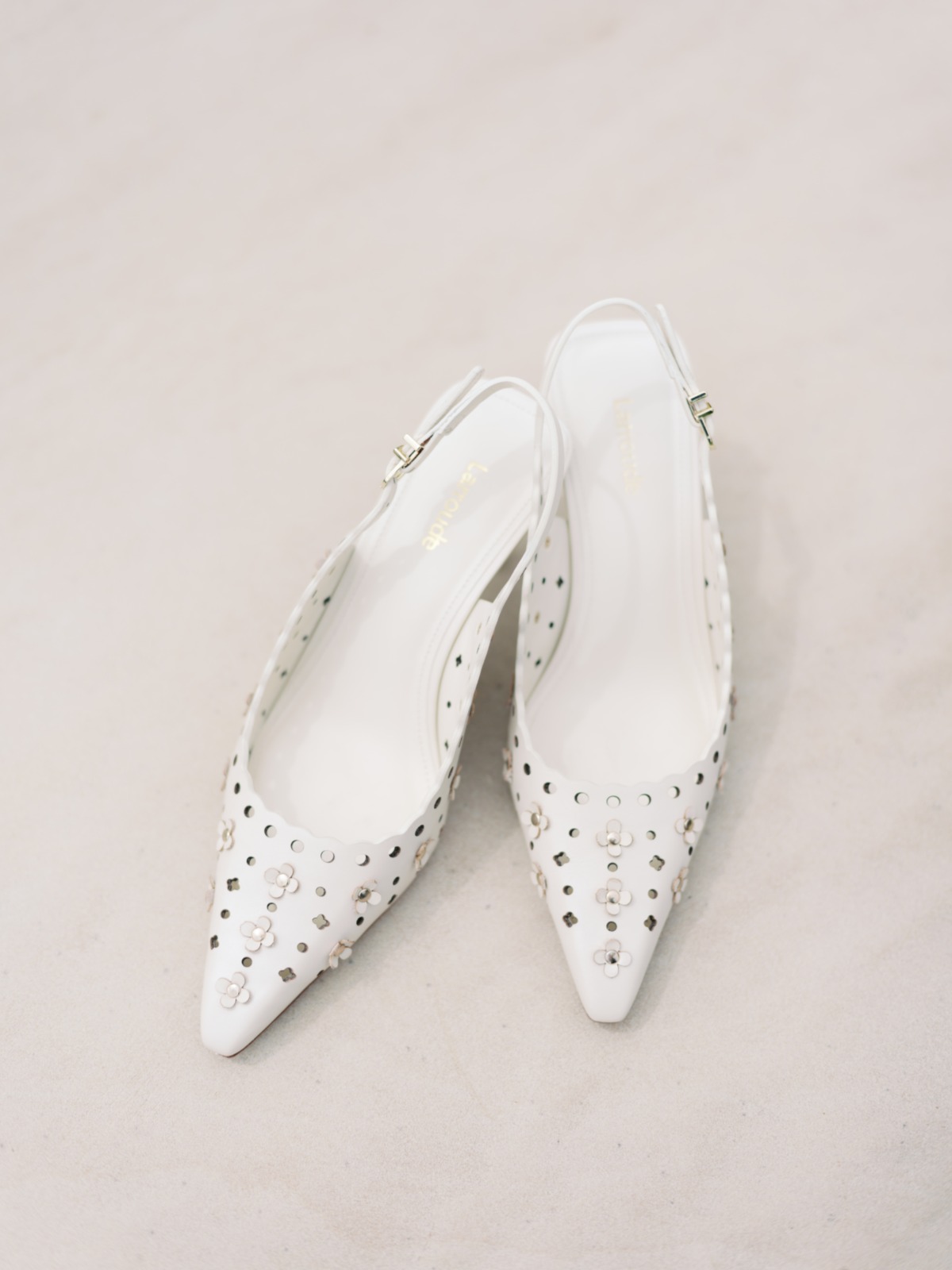 studded bridal shoes