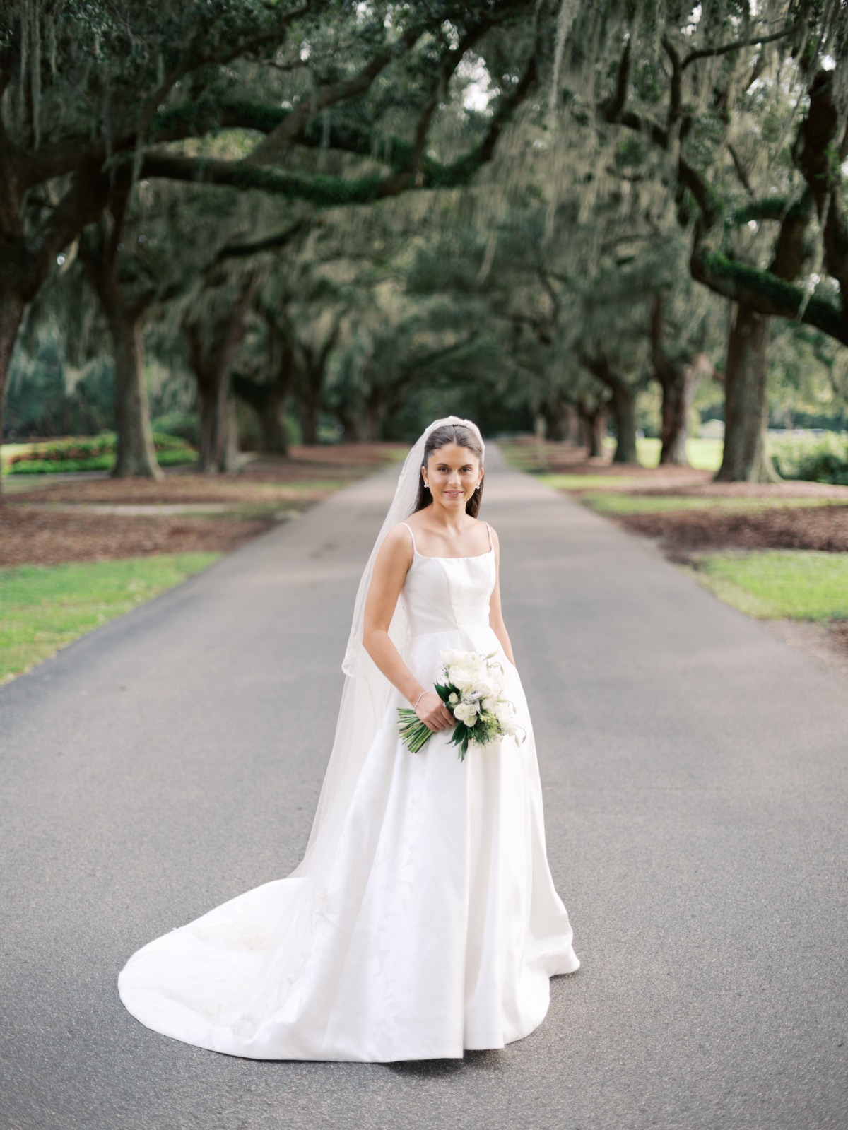 simple silk wedding dress