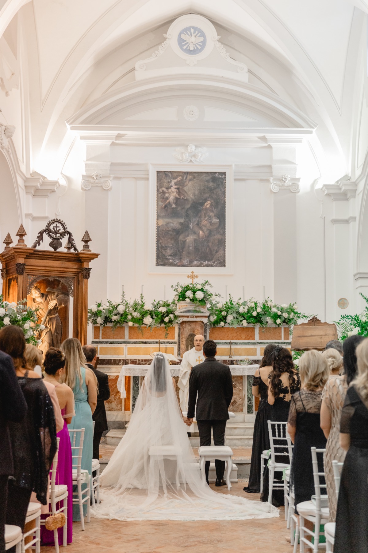 Traditional Italian church wedding