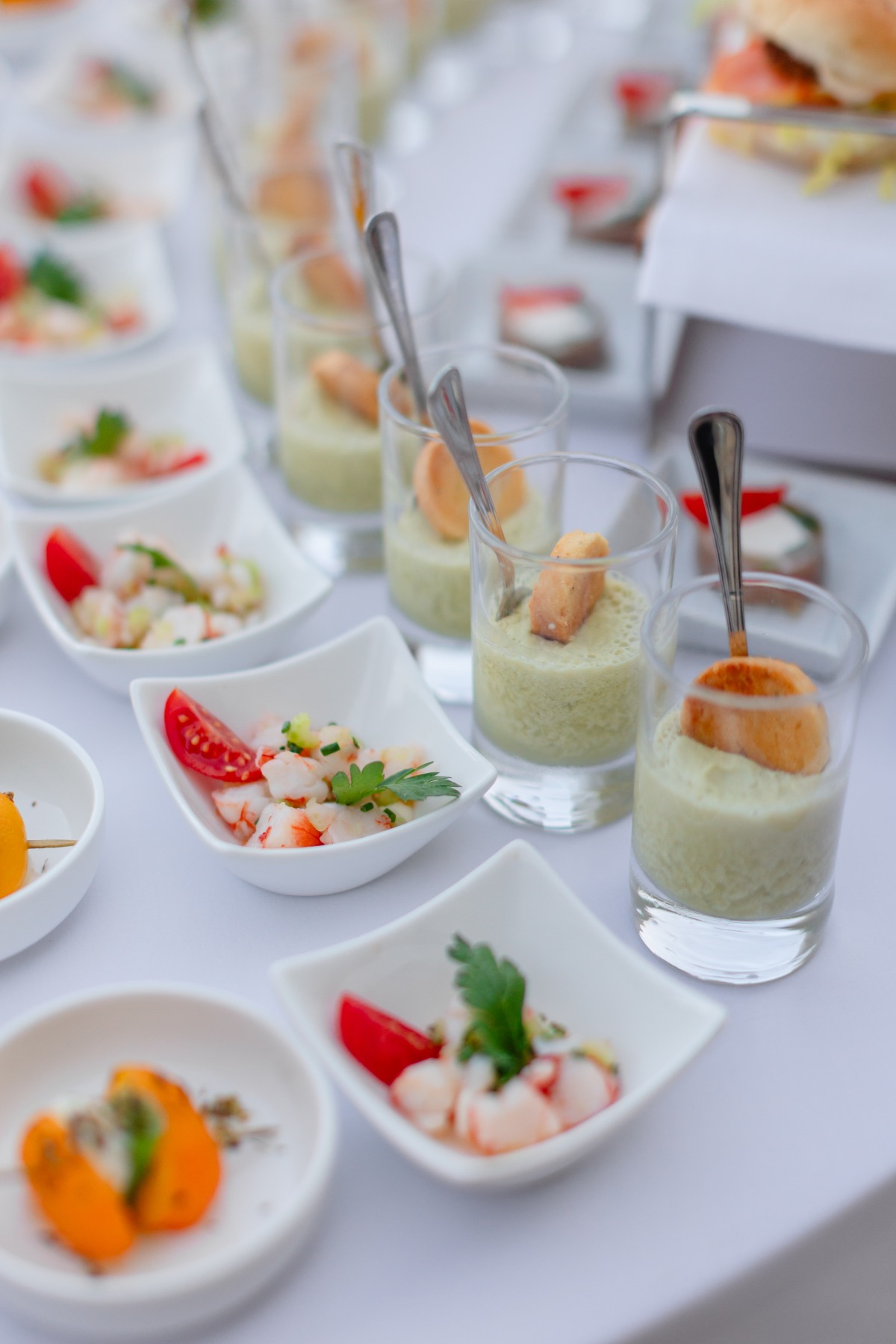 bite-sized coastal inspired appetizers