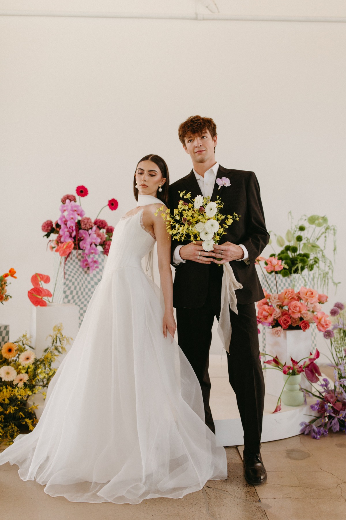 bold colorful wedding