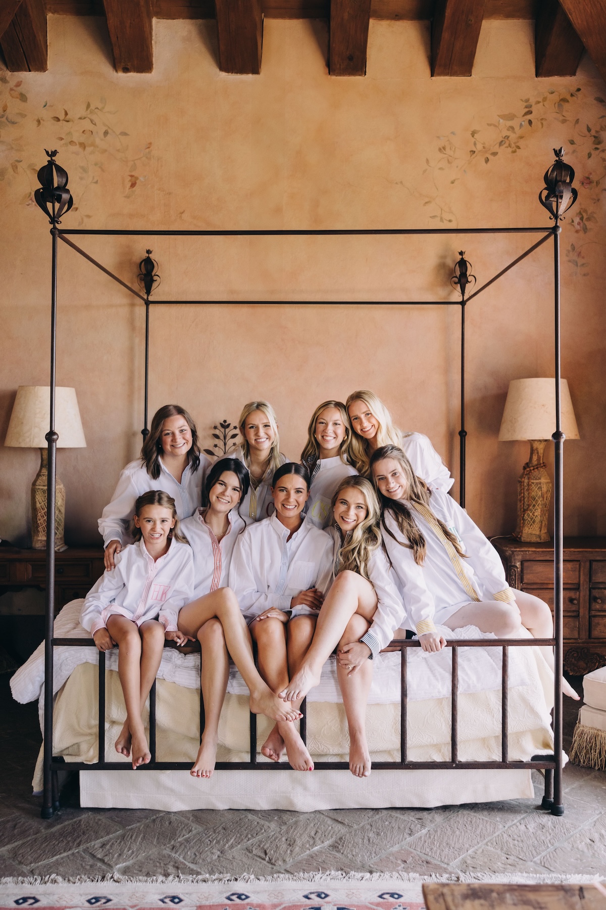 monogrammed bridesmaid shirts