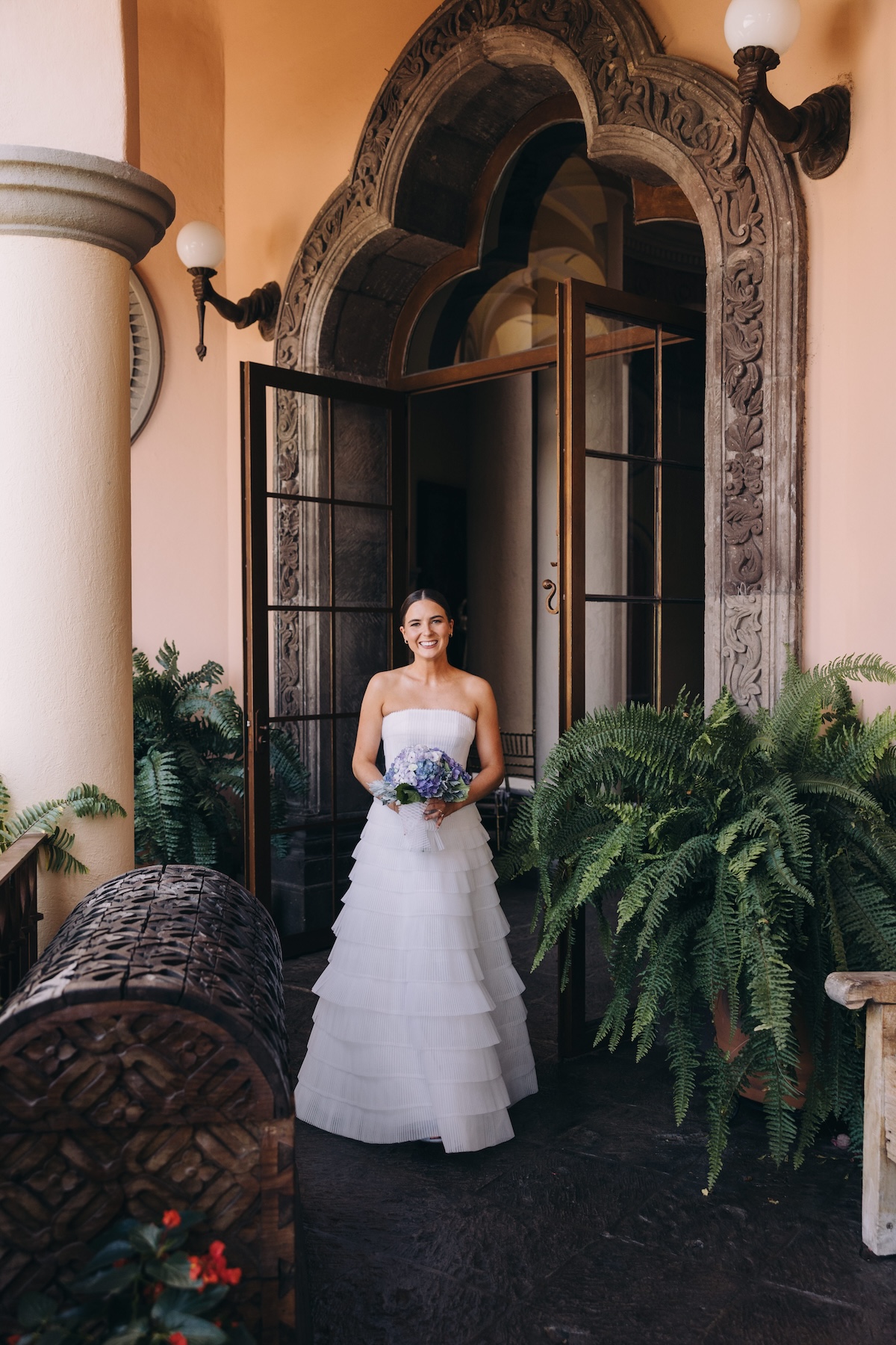blue bridal bouquet