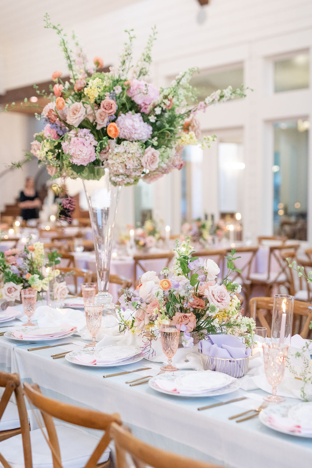 pastel wedding reception ideas