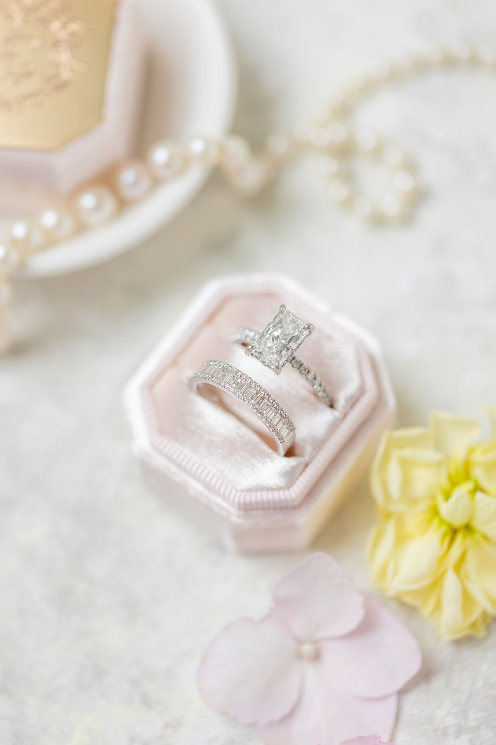 radiant cut diamond engagement ring